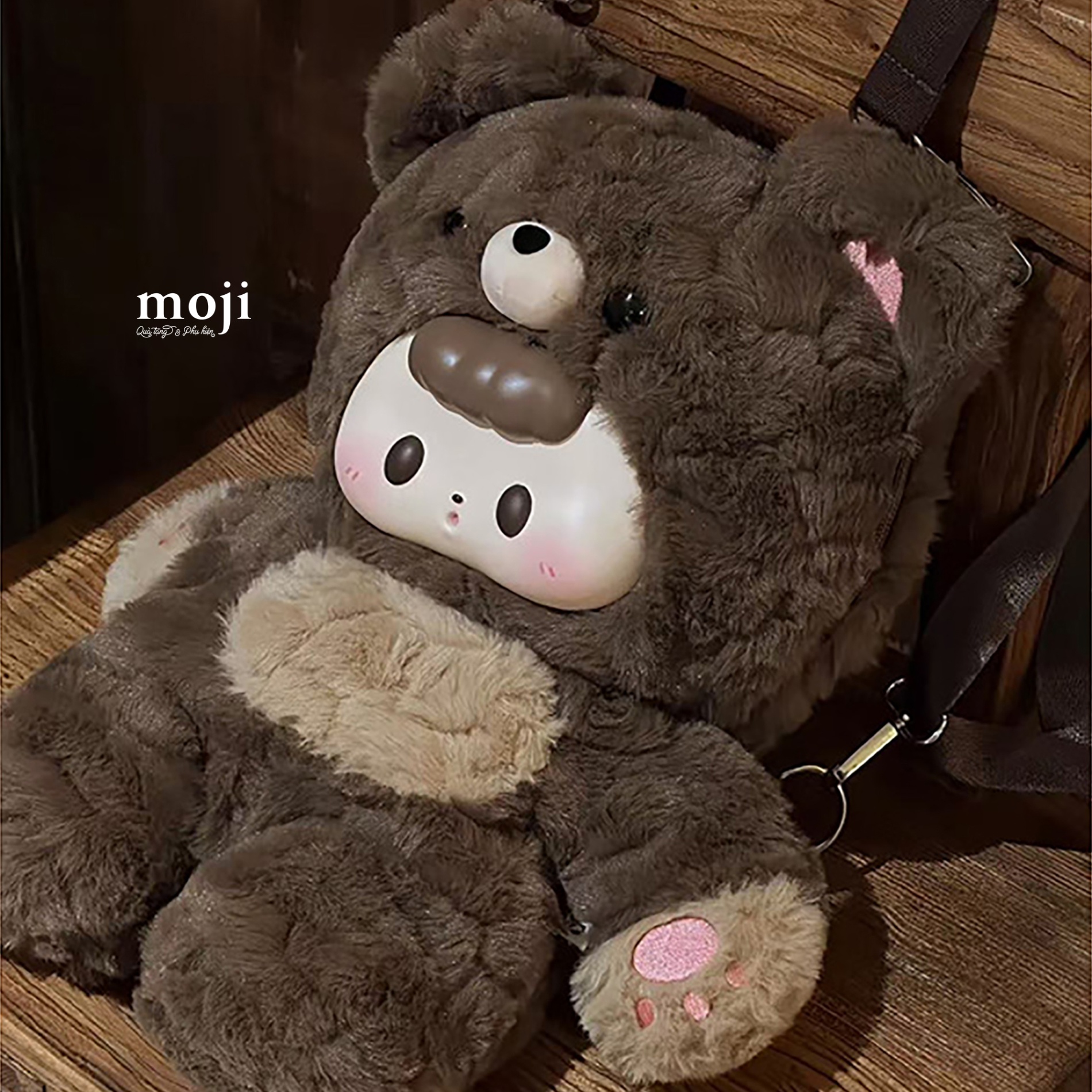 Balo gấu bông Baby cosplay baby bear 26x40