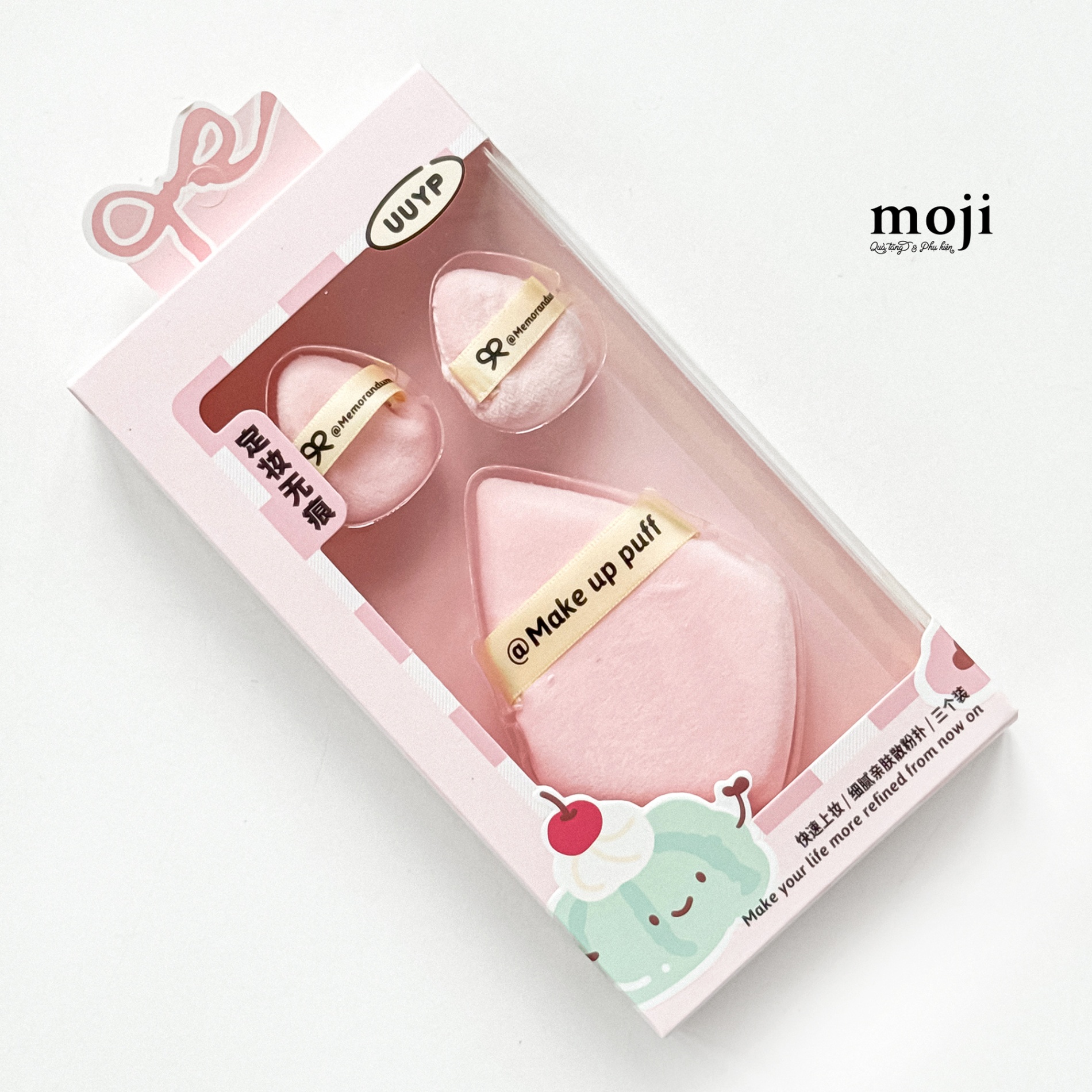 Bông phấn trang điểm Fruit cake basic color set3