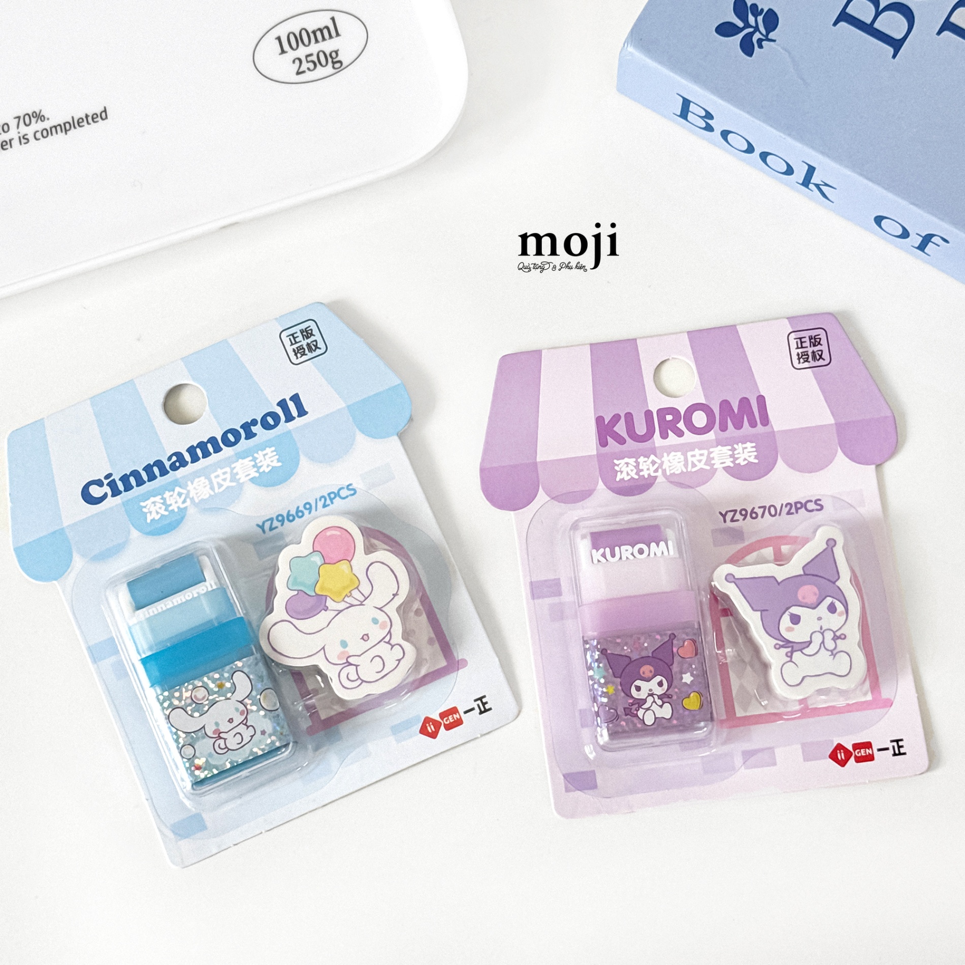 Cục tẩy gôm Sanrio family Cinnamoroll Kuromi house set2