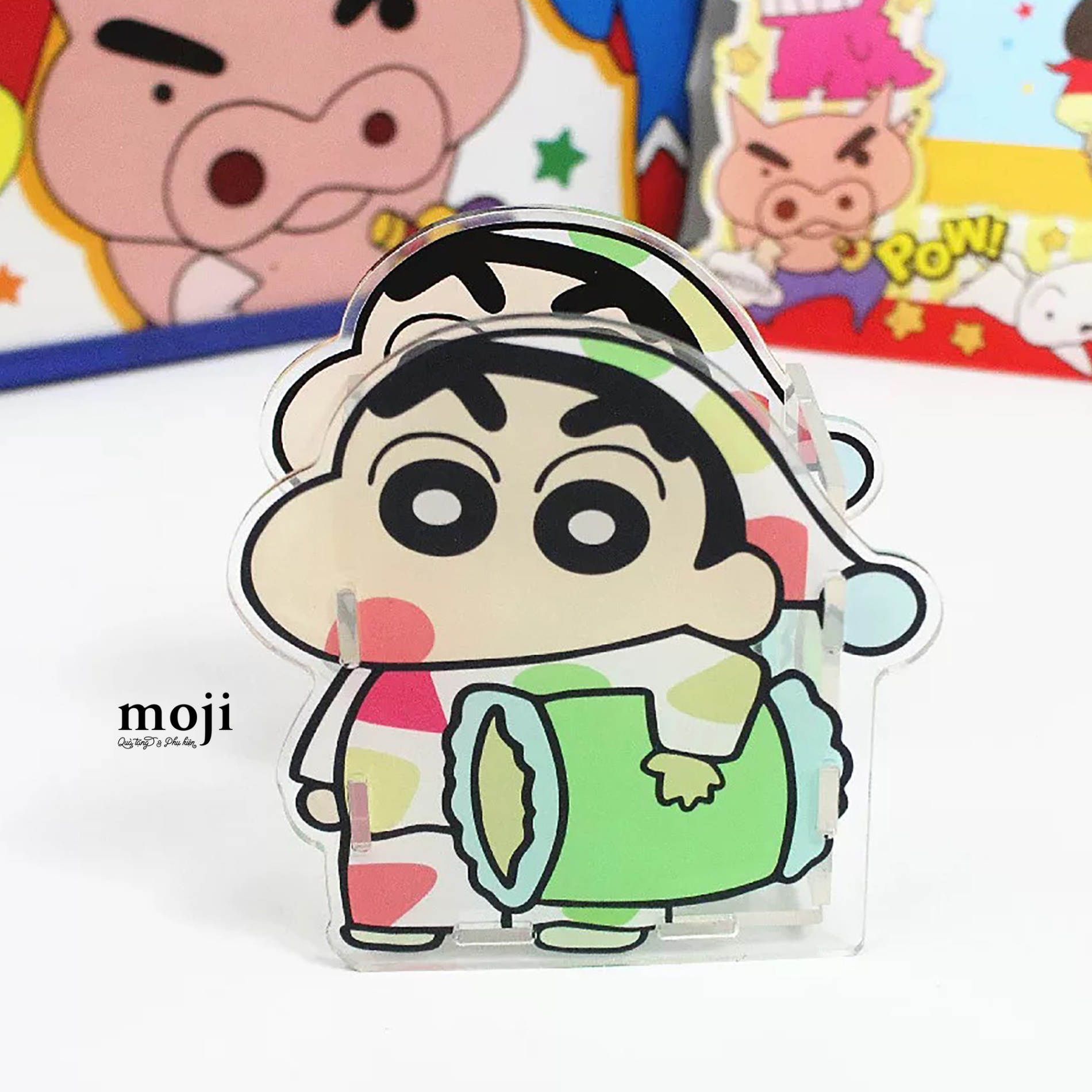 Đựng bút đa năng nhựa Shinchan ôm gối đi ngủ 5x9x9