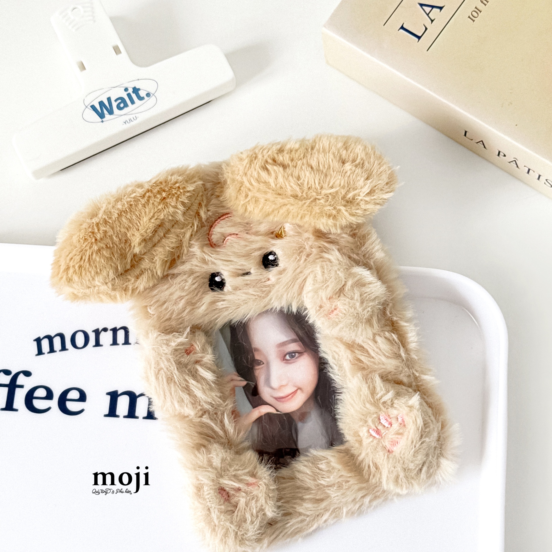 Card holder gấu bông Cute dog biểu cảm