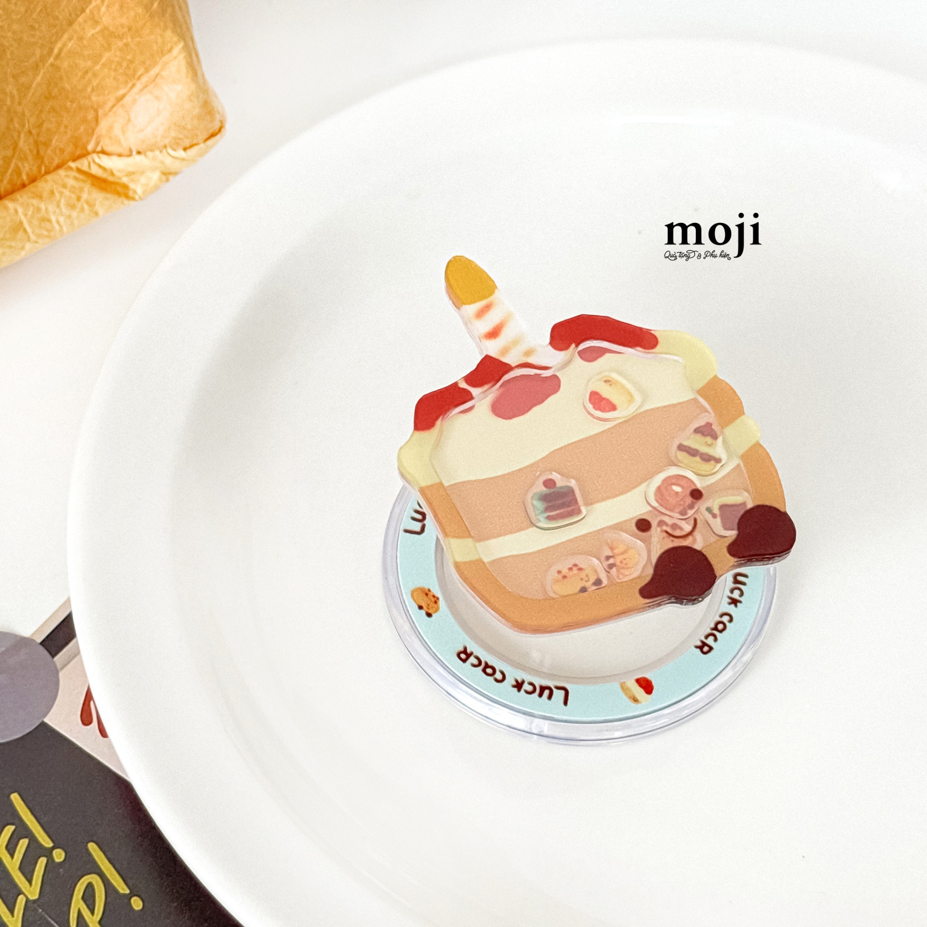 Mojipop cắt hình magsafe Luck cake