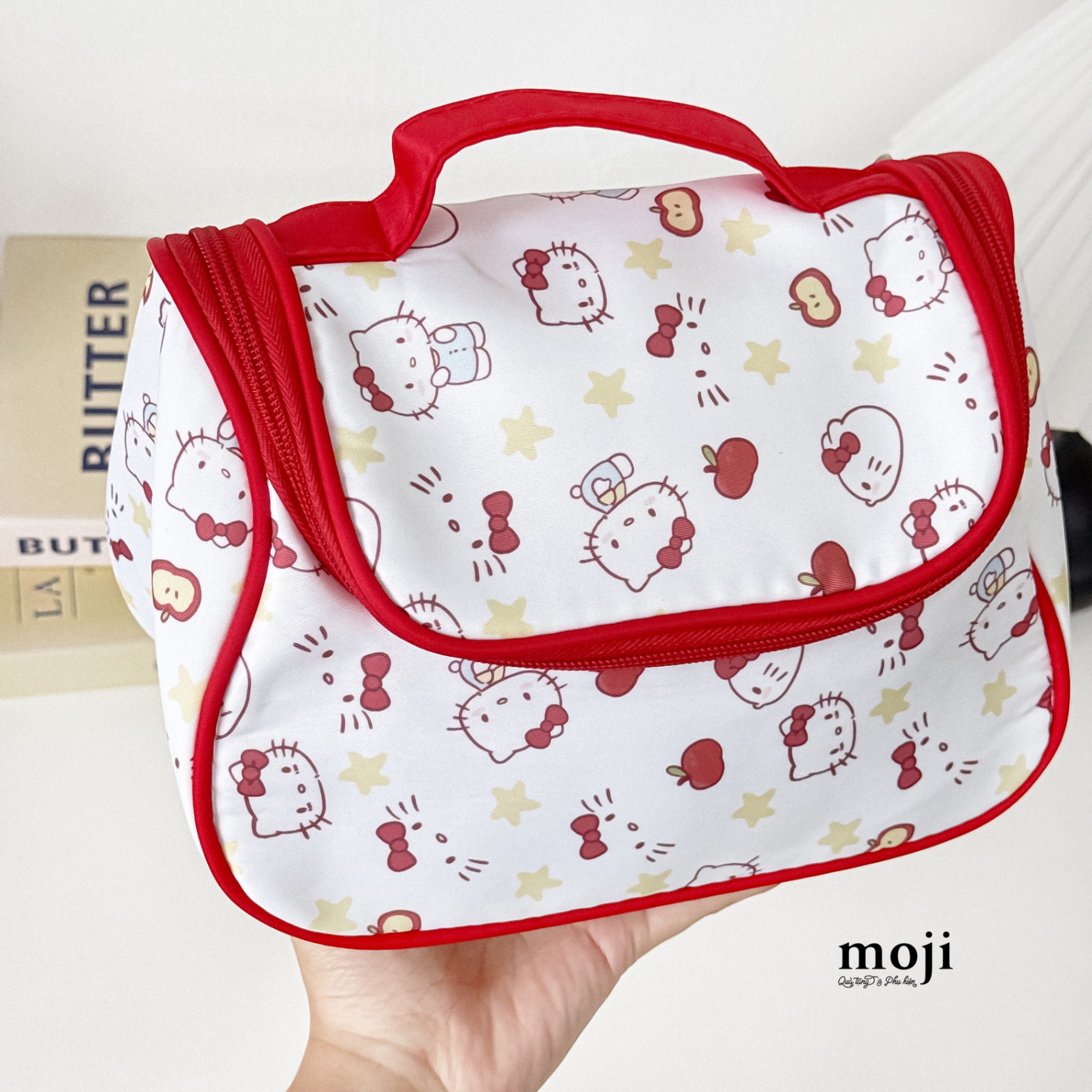 Túi đa năng du lịch Sanrio family Hello Kitty fruit star 14x16x22