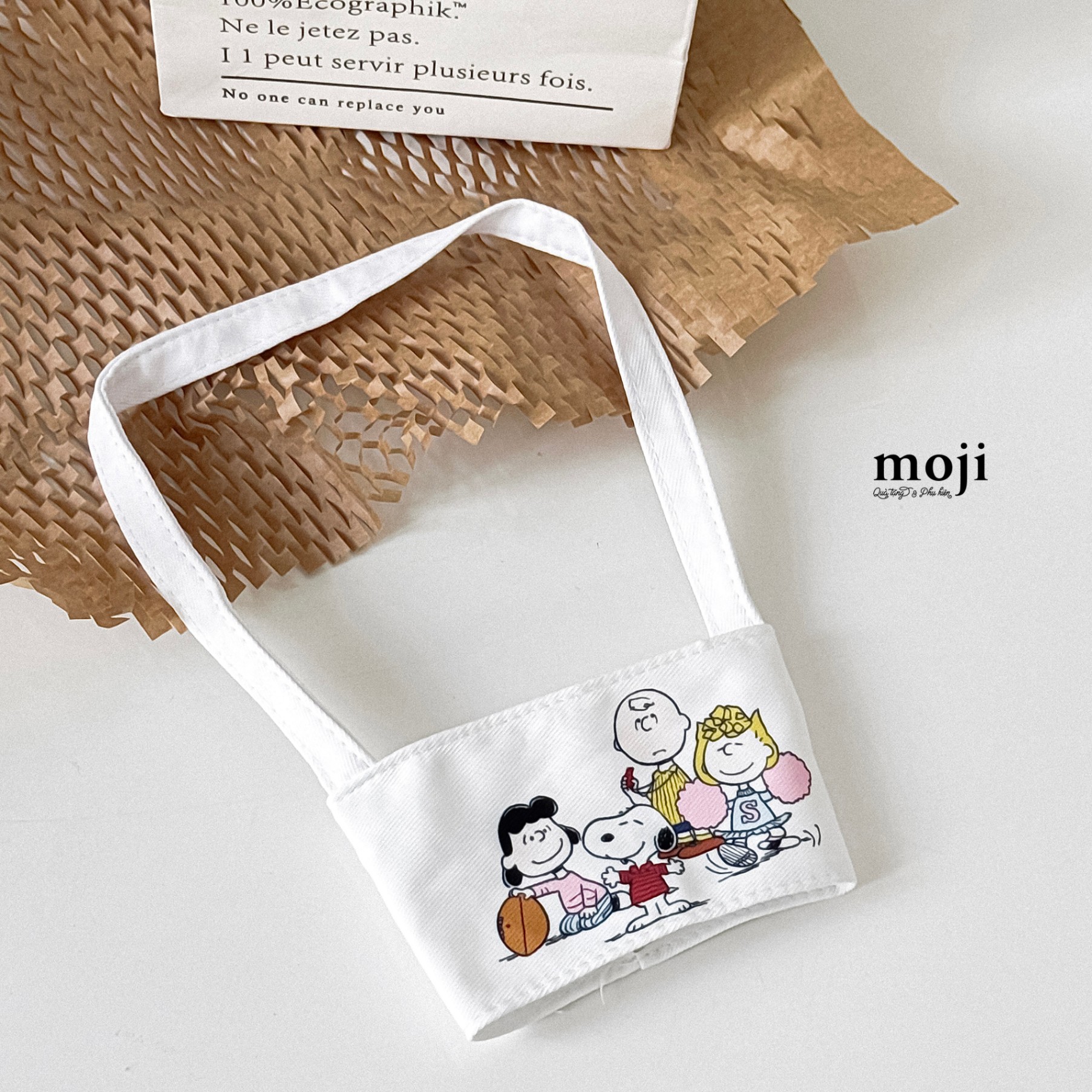 Quai xách ly cốc Snoopy and friends