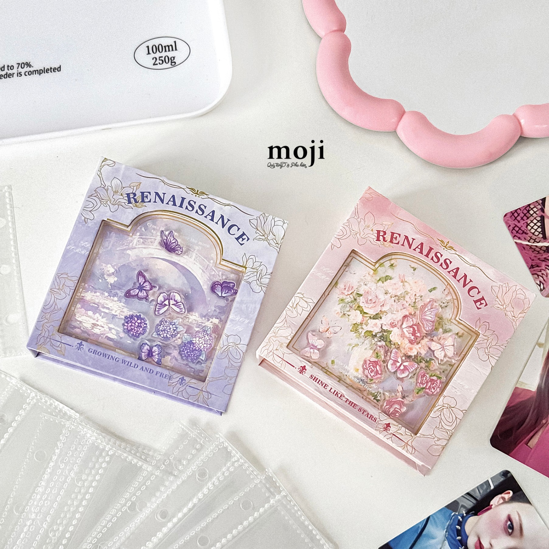 Album ảnh đựng card Butterfly flower the stars 3x10x11
