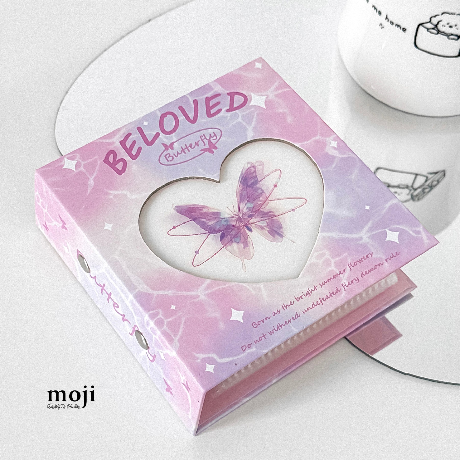 Album ảnh đựng card Heart butterfly planet 3D beloved 10x11