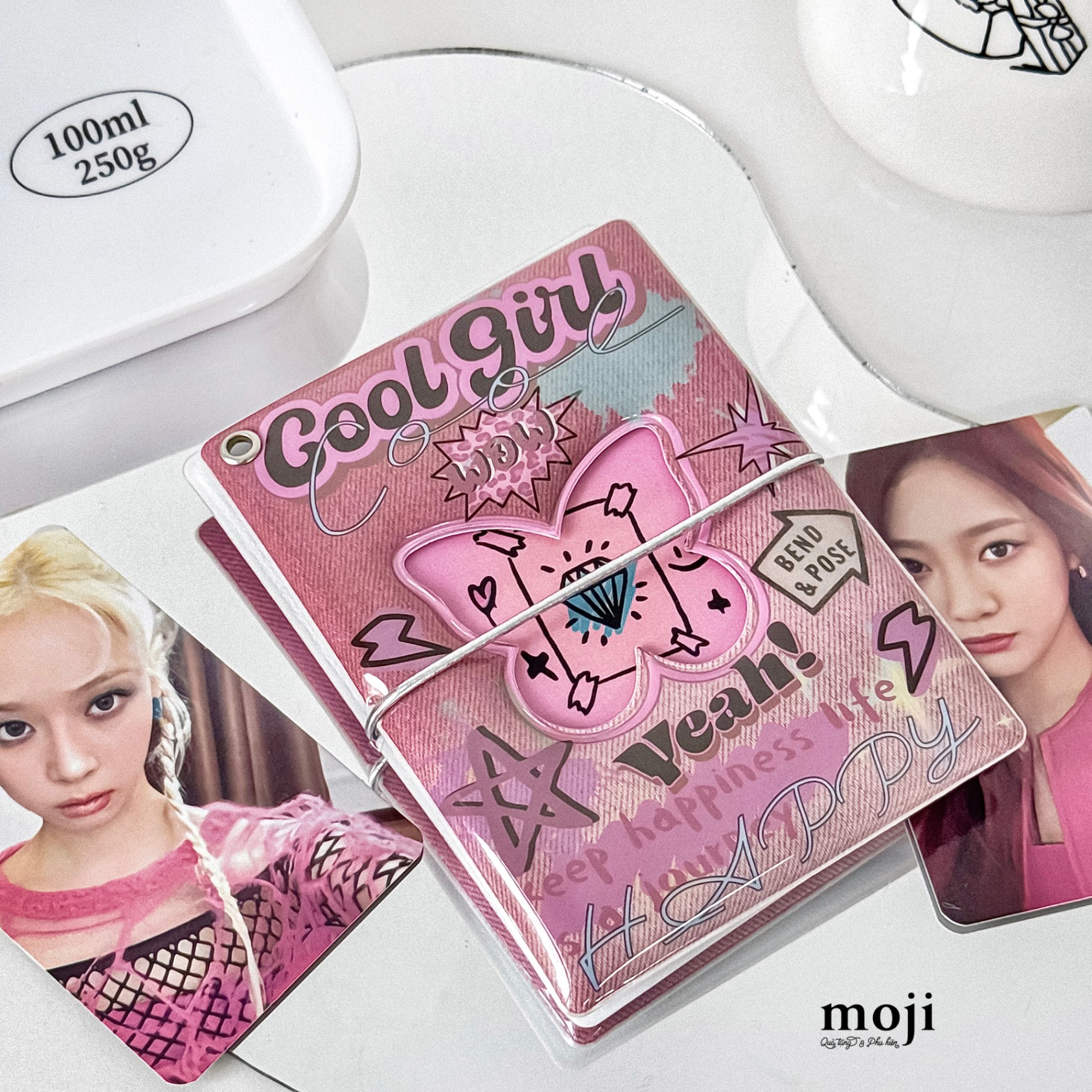 Album ảnh đựng card gấp gọn Butterfly cool girl 8x11