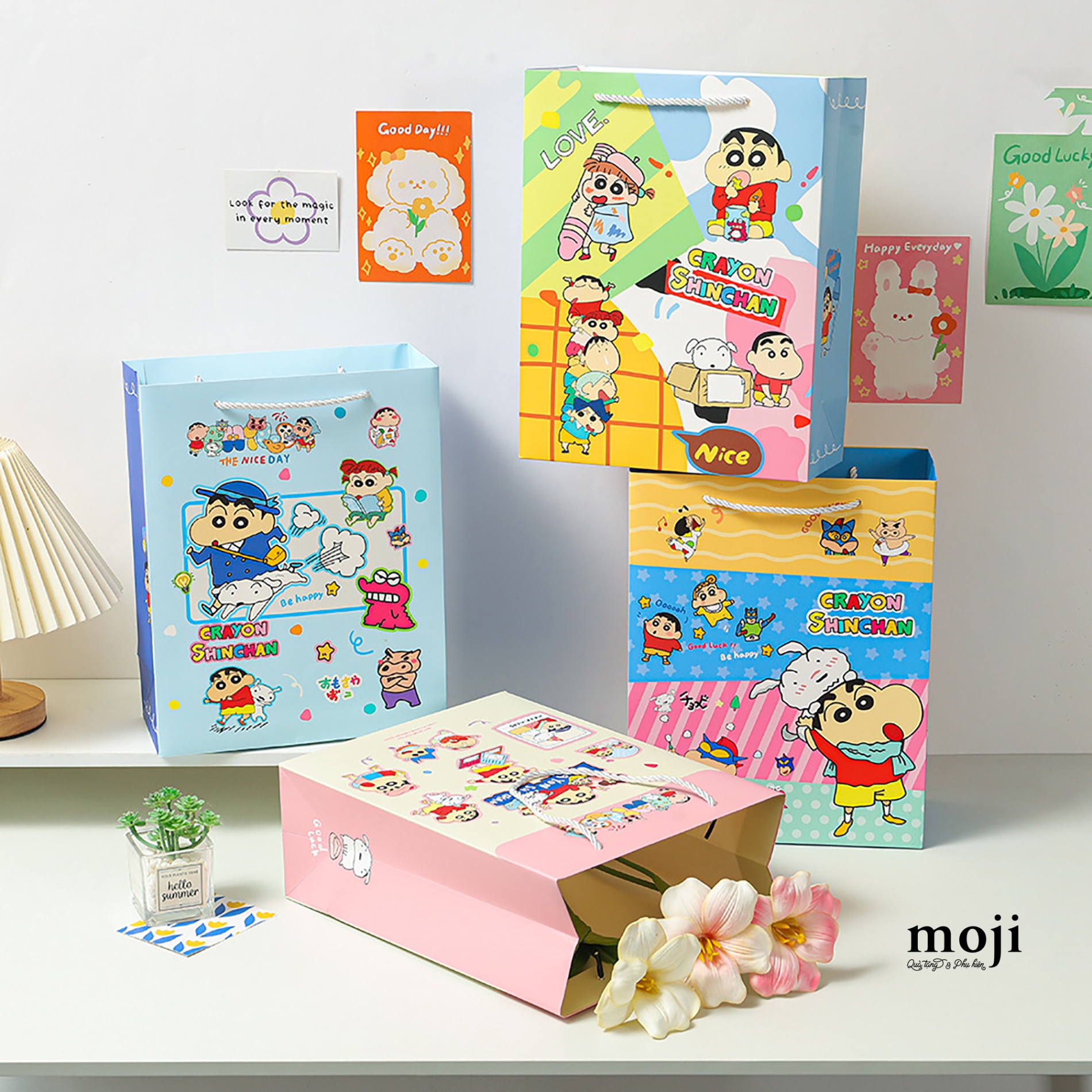 Bao túi quà Crayon Shinchan the nice day 10x15x20