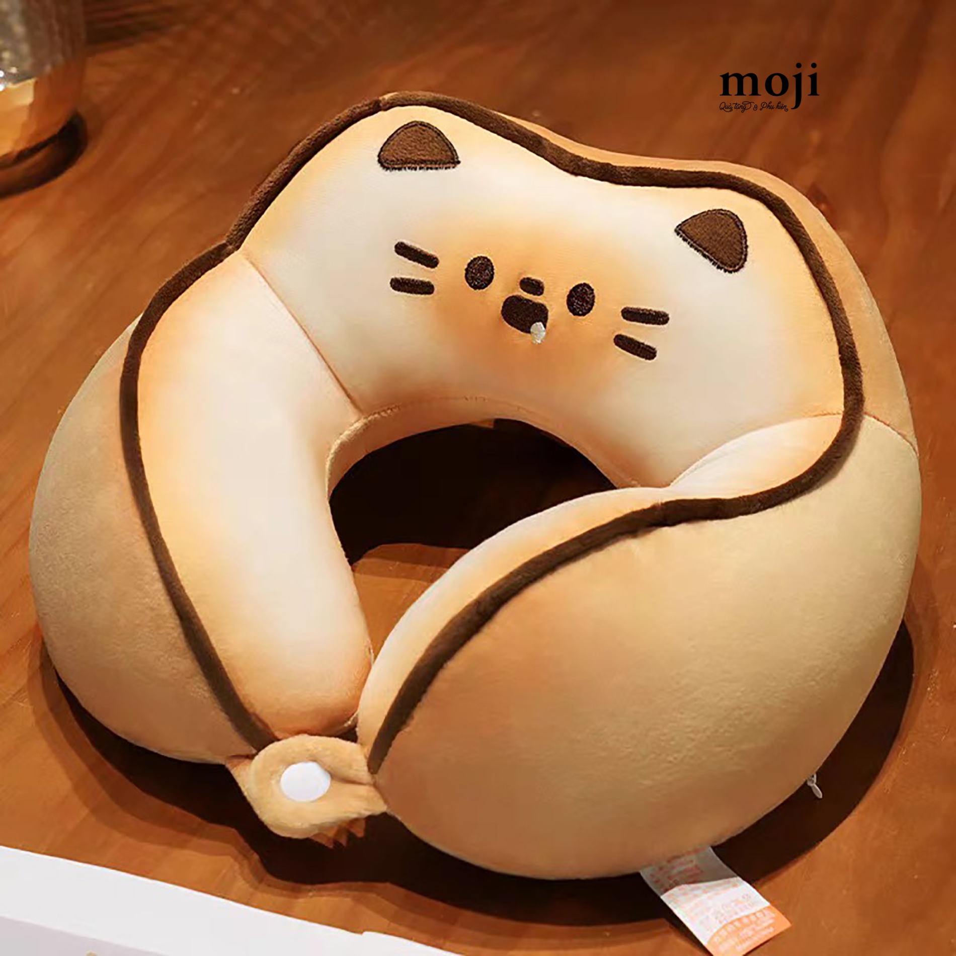 A.772 Gấu bông chữ U Cat face bánh mì nướng