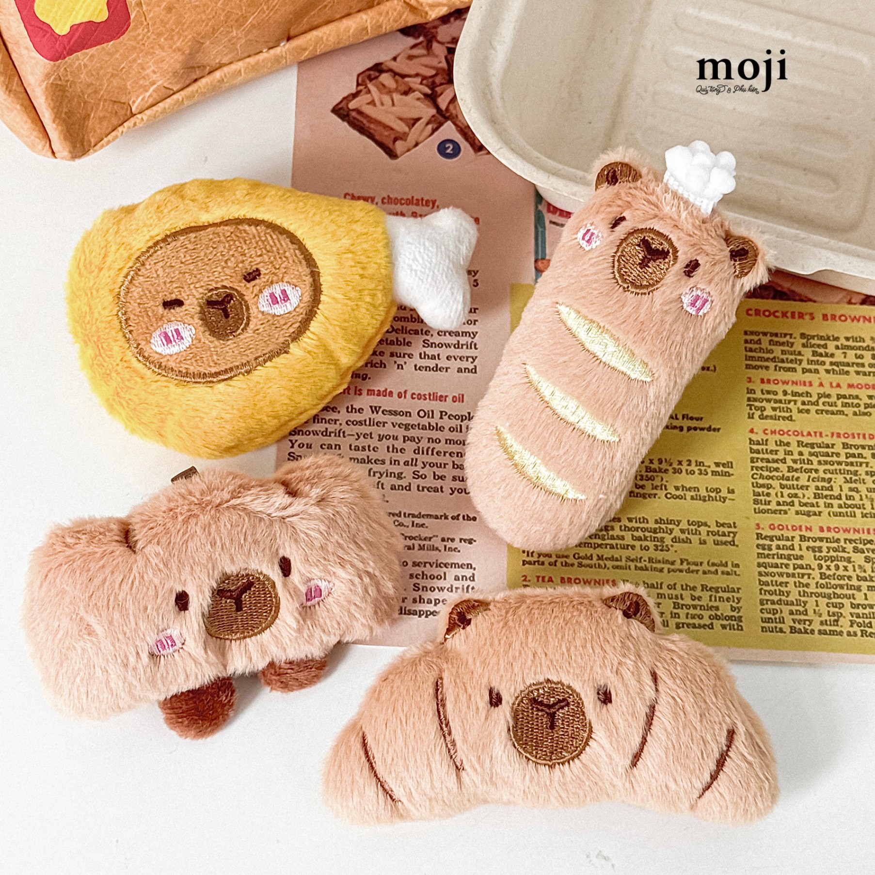 Kẹp tóc MJ Capybara cosplay food