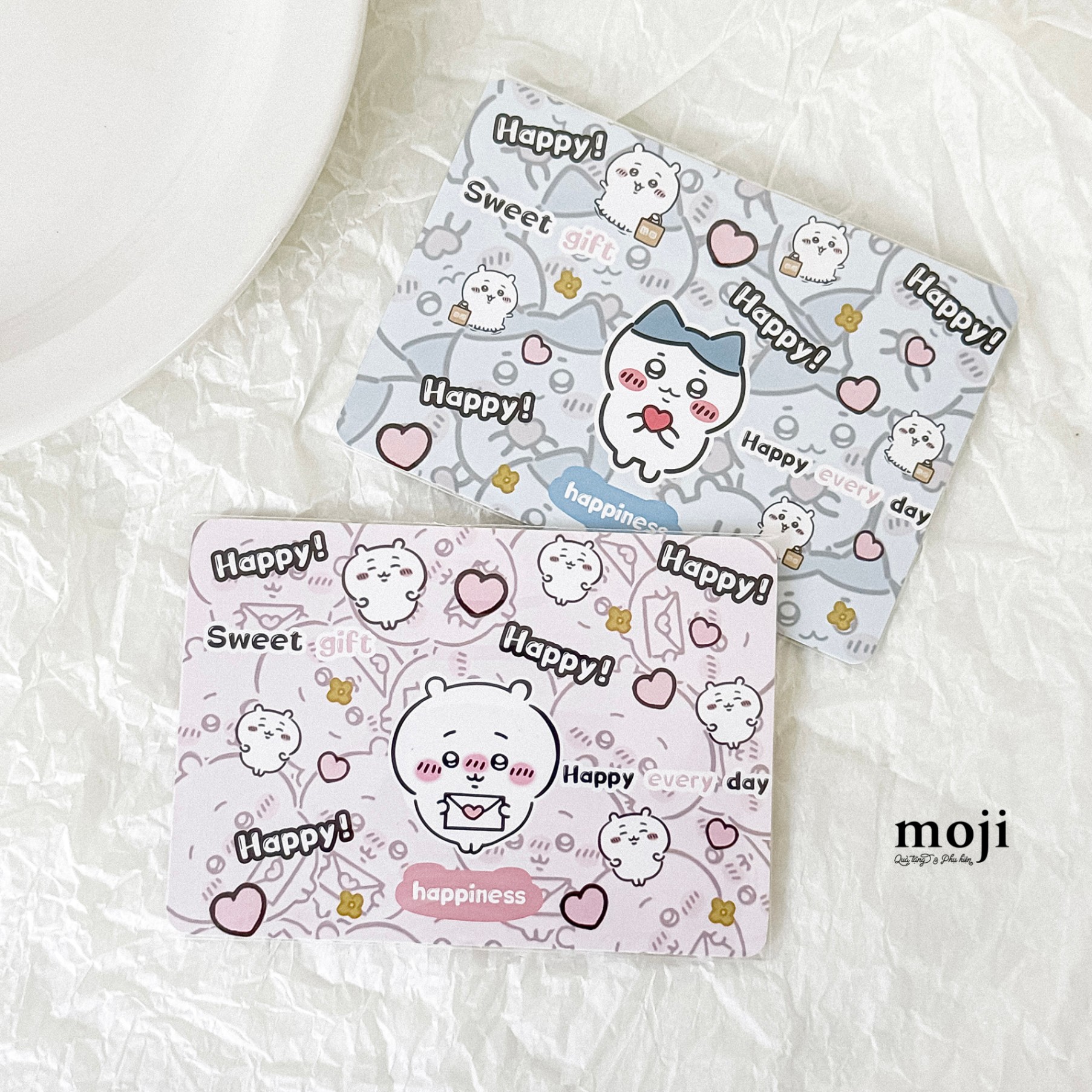 Thiệp chữ nhật Chiikawa happiness 7x10