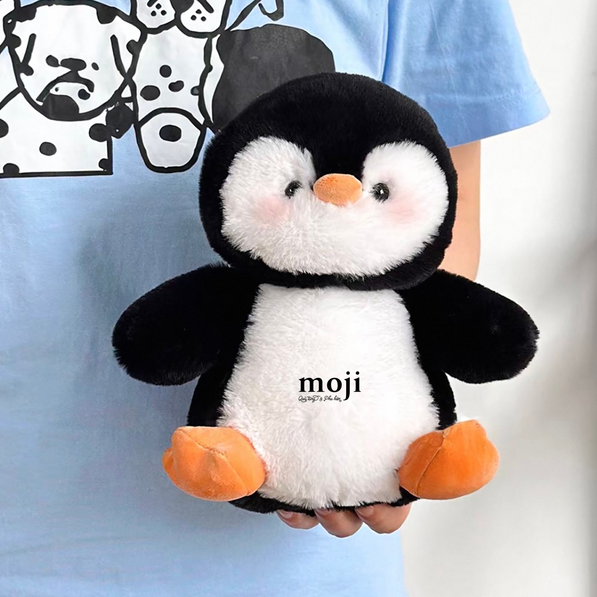 A.750 Gấu bông MS Penguin chim cánh cụt ngồi basic 20cm