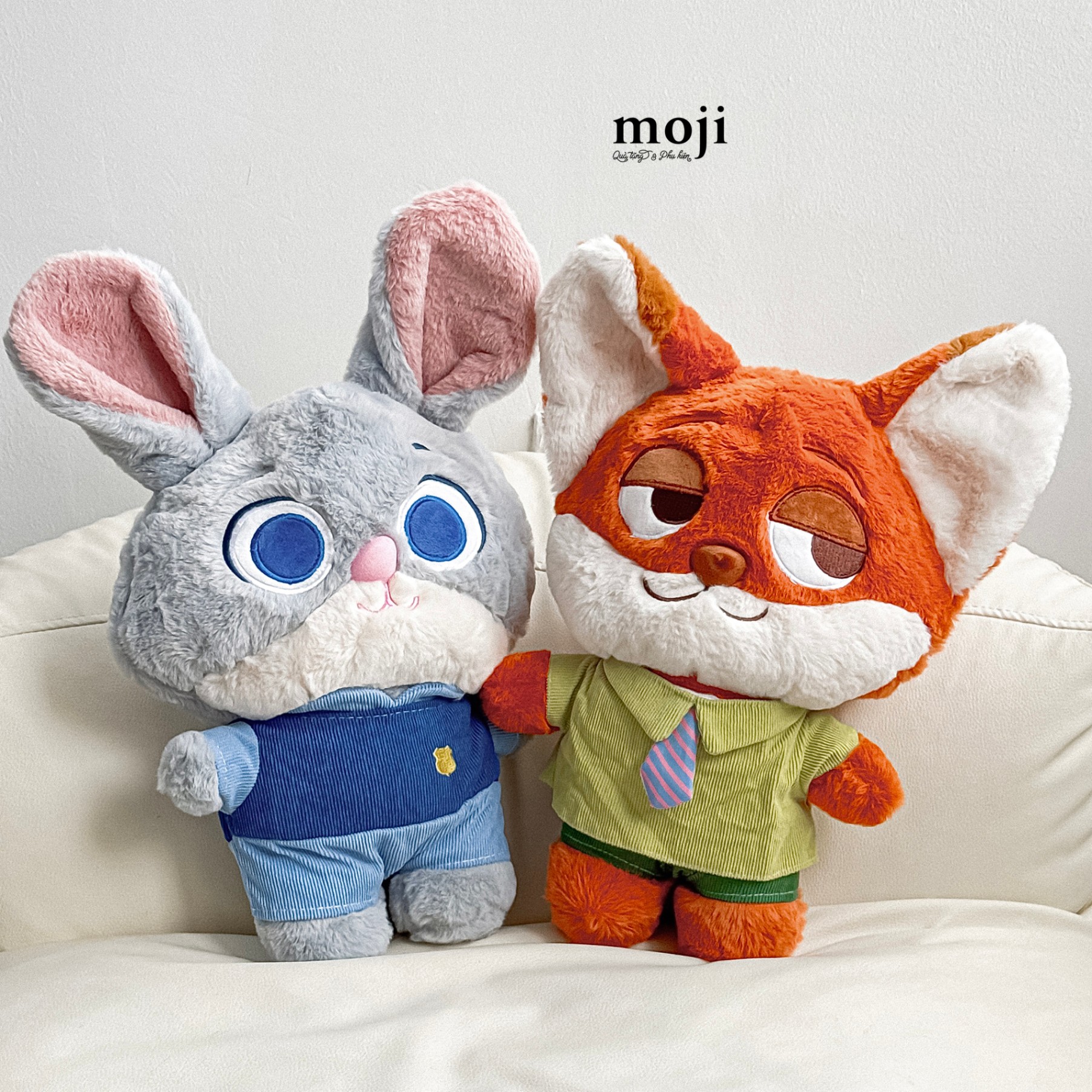 A.761 Gấu bông MJ Zootopia Nick Judy đứng liếc mắt 35cm