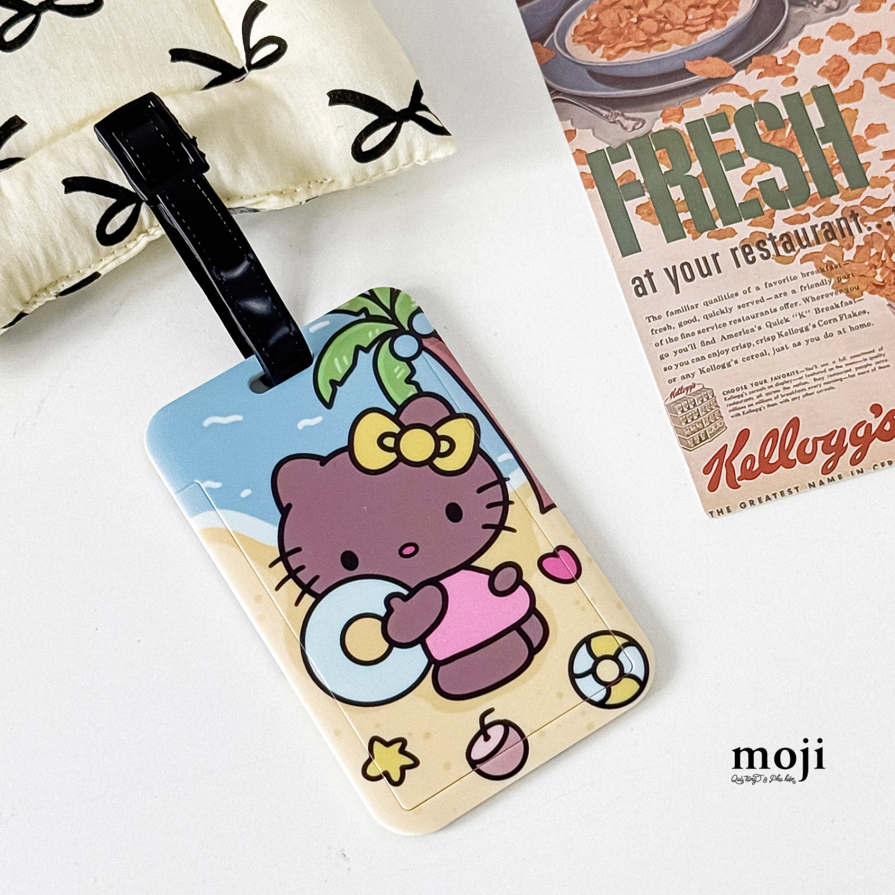 Luggage tag Sanrio family Hello Kitty summer time
