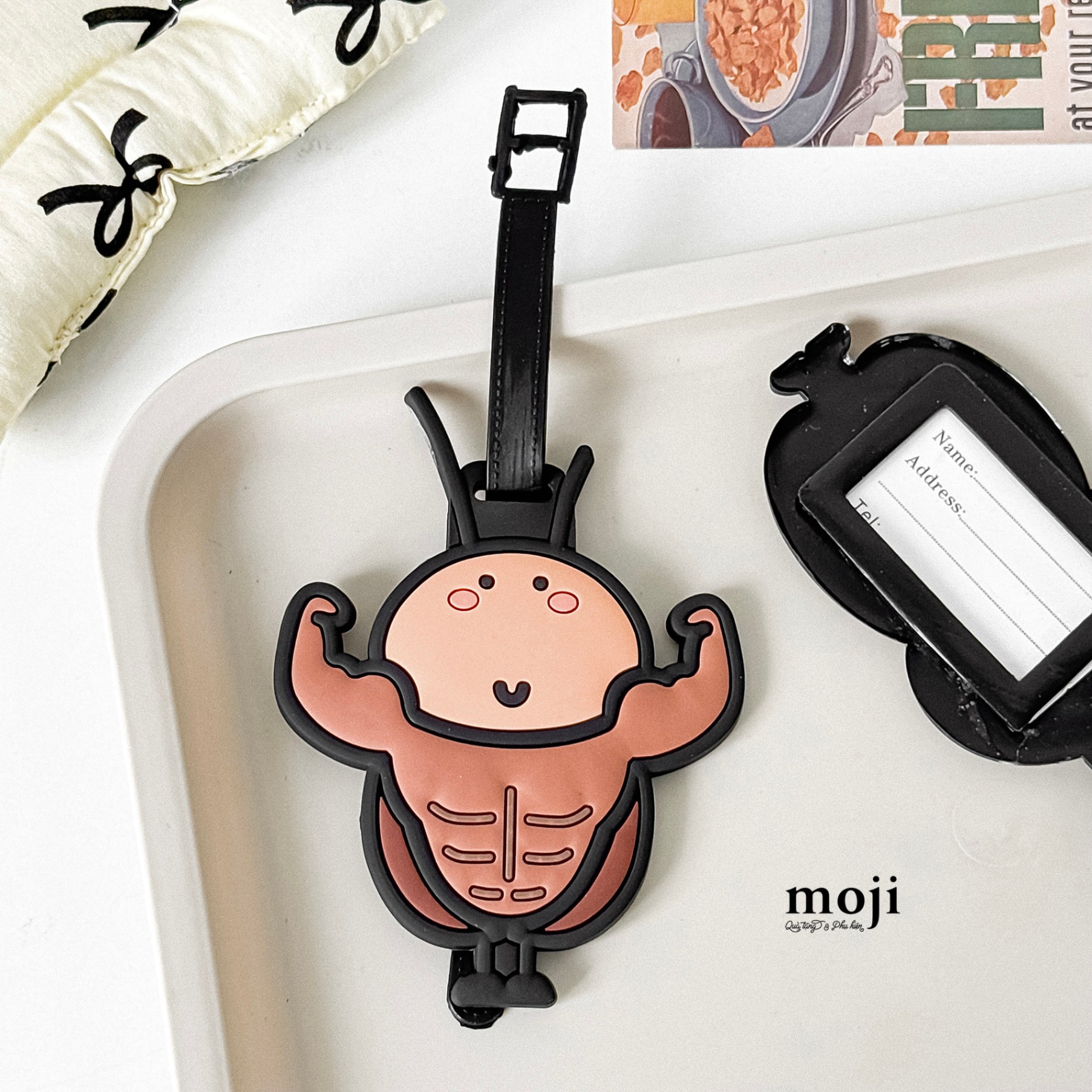Luggage tag Tiểu cường cơ bắp