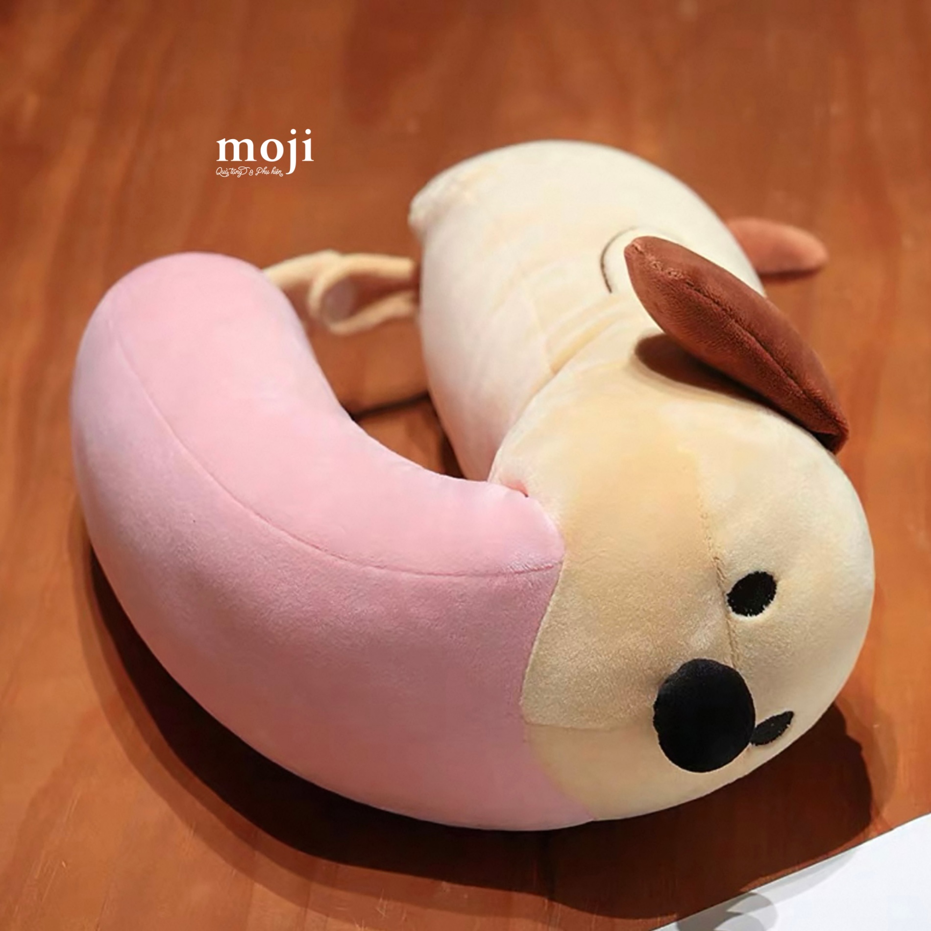 A.771 Gấu bông chữ U Cute dog nằm tai dài phối màu