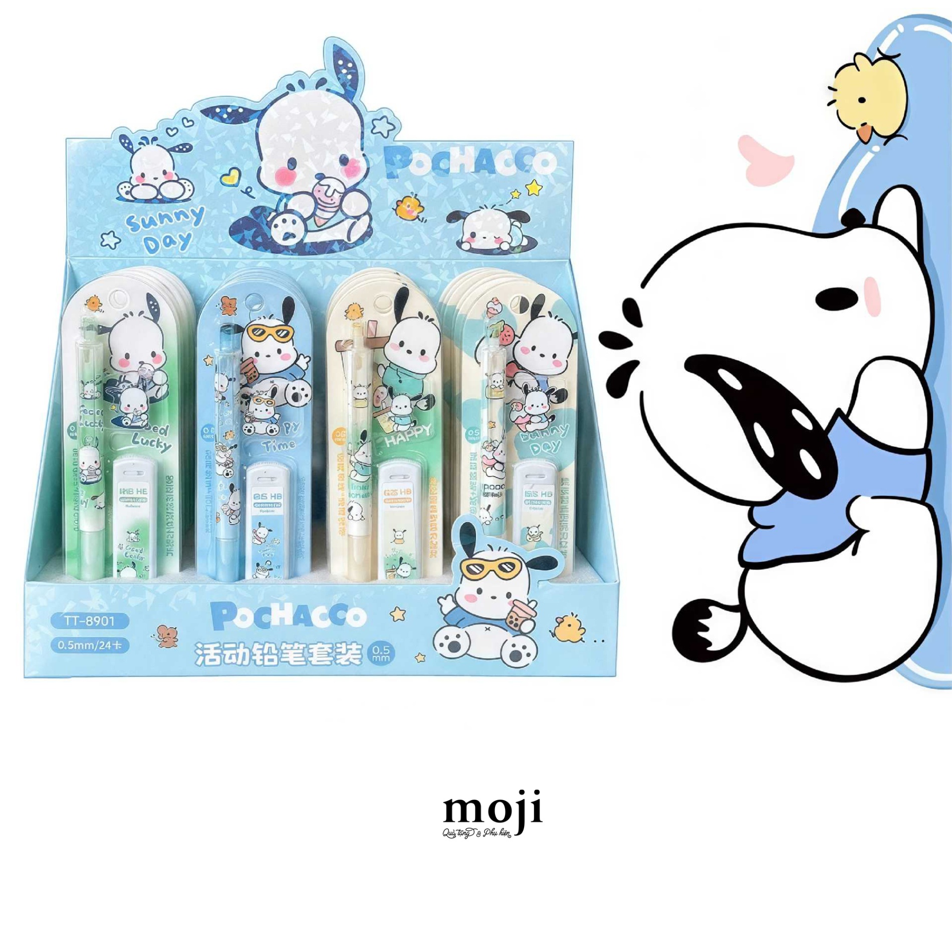 Bút chì kim Sanrio family Pochacco drink milk tea