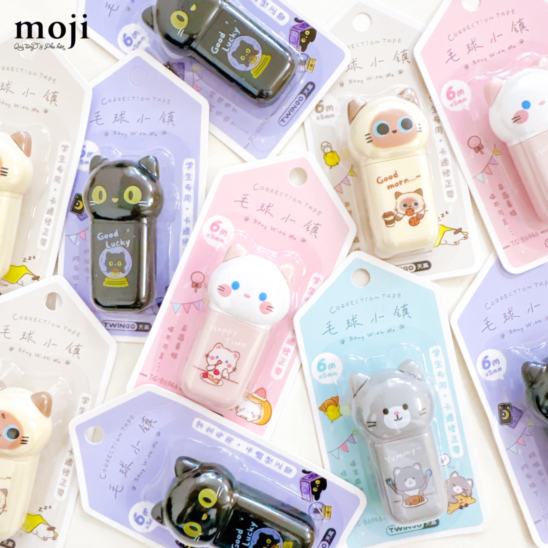 Bút xoá khô Cute cat tea break