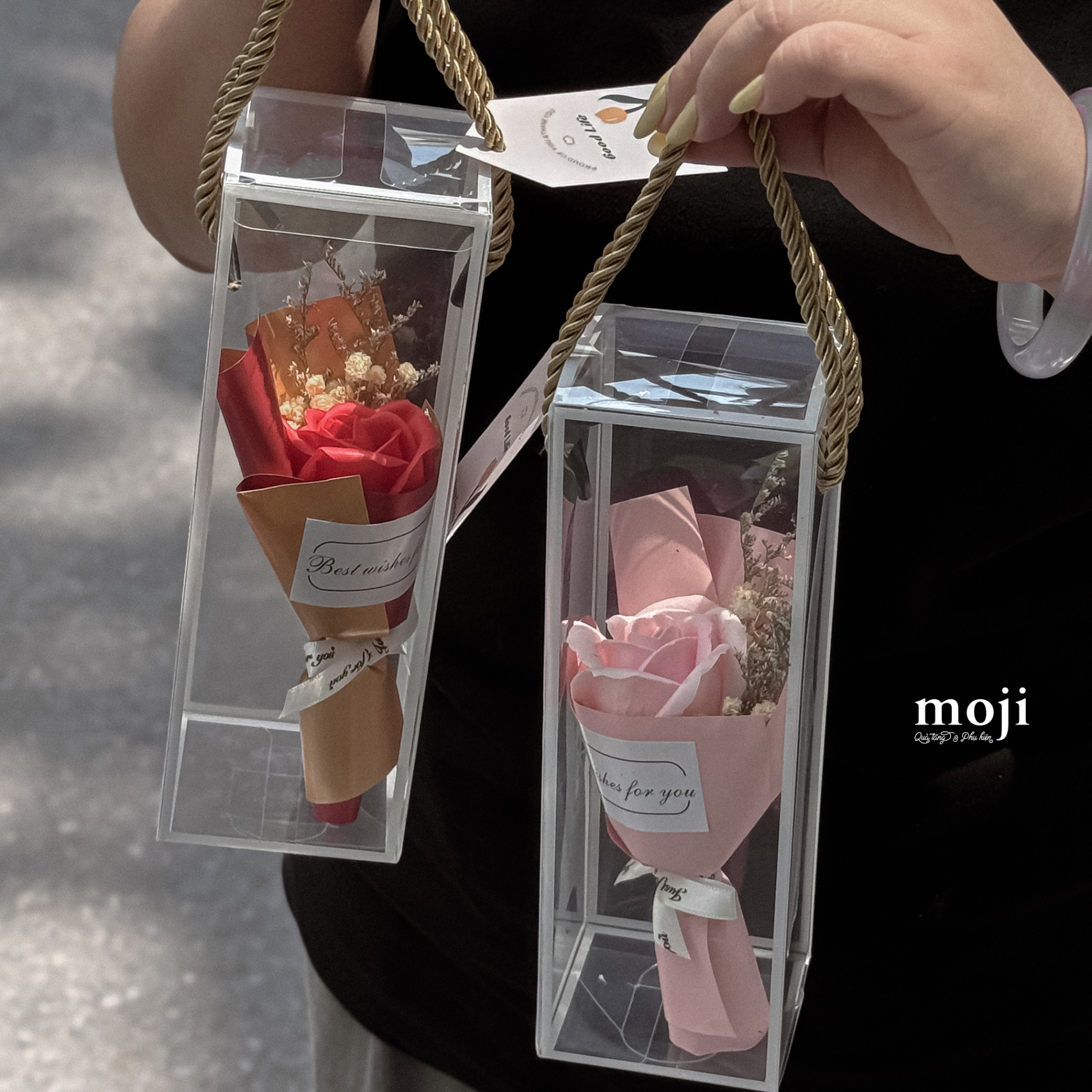 Hoa sáp lẻ Hoa hồng mix and match good life 15cm