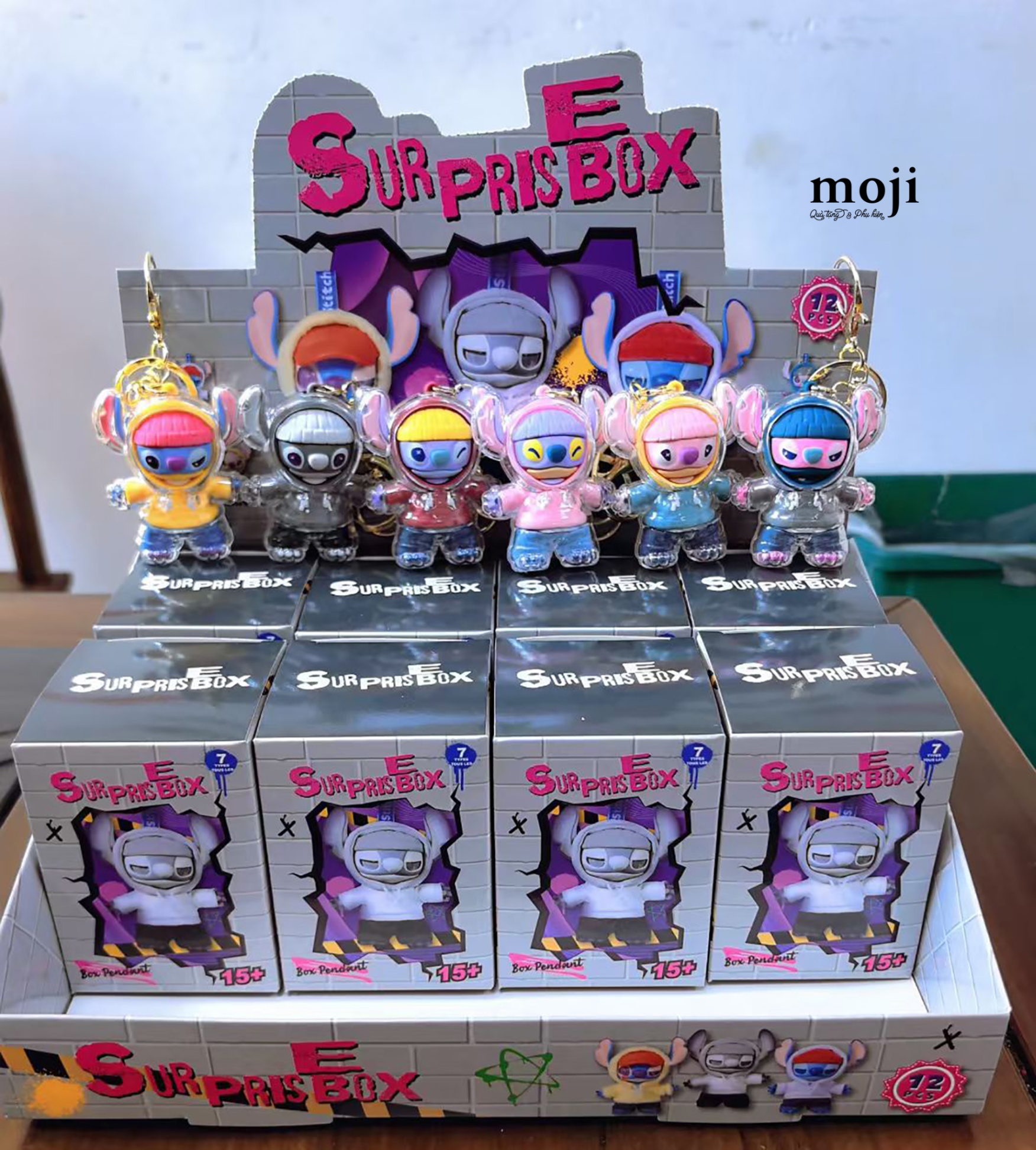 B.082 Blindbox móc khoá Stitch hoodie