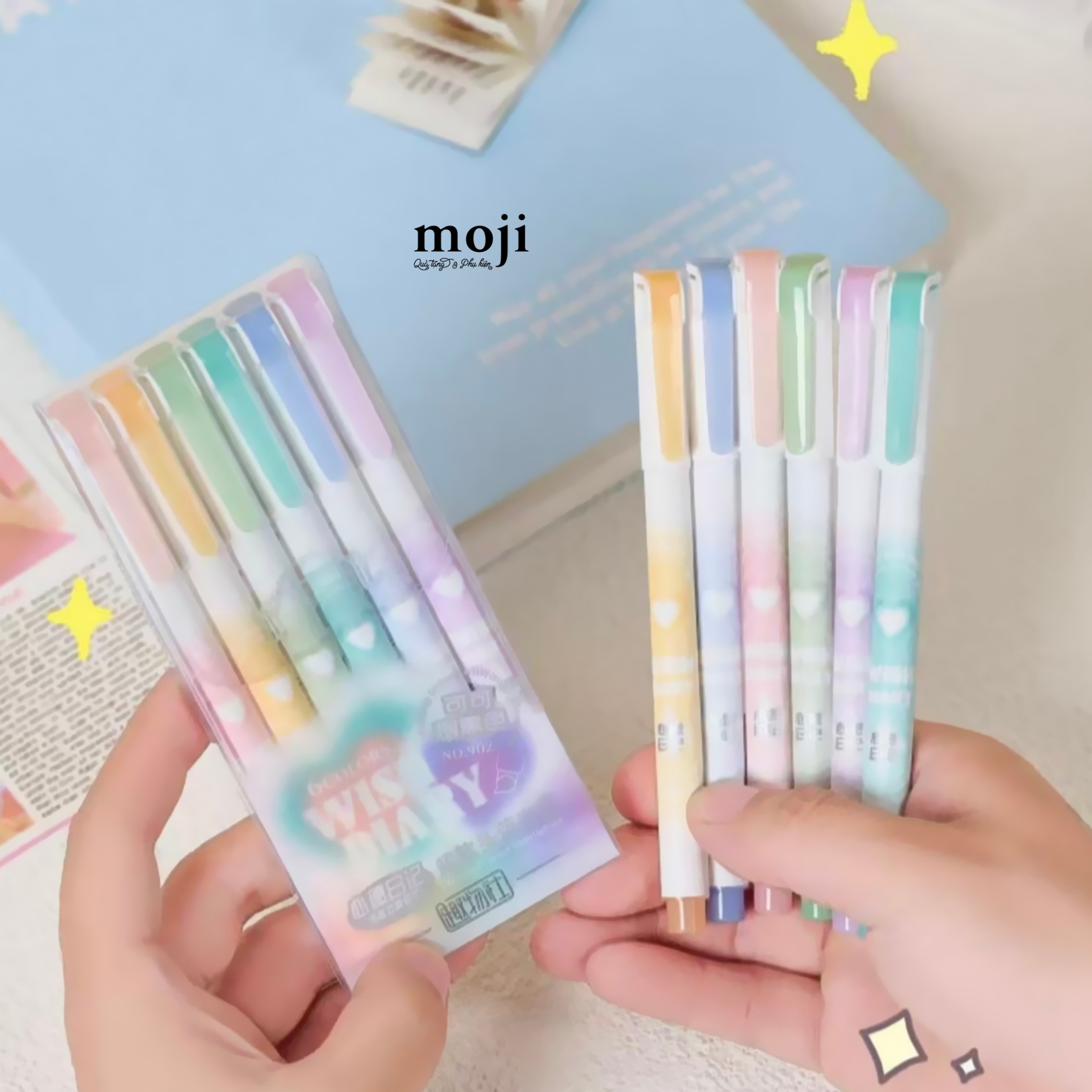 Bút nhớ dòng Heart wish diary set6