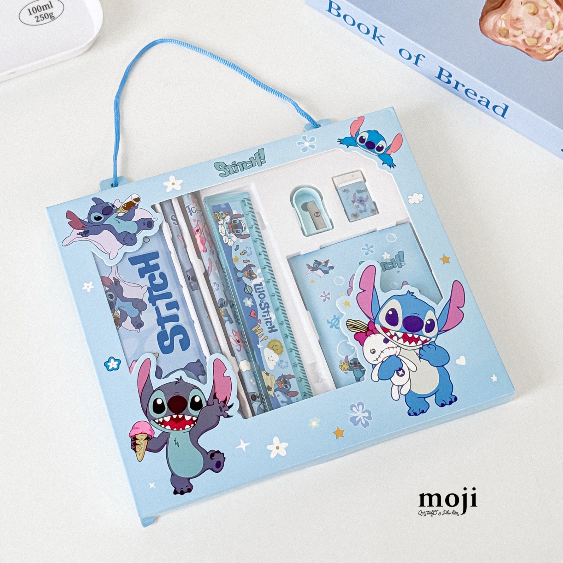 Bộ dụng cụ học tập Stitch ice cream set8