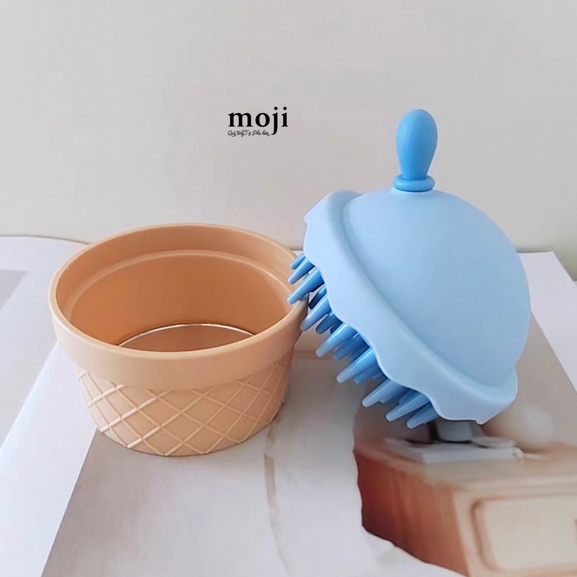 Lược đệm mát xa Ice Cream pastel color