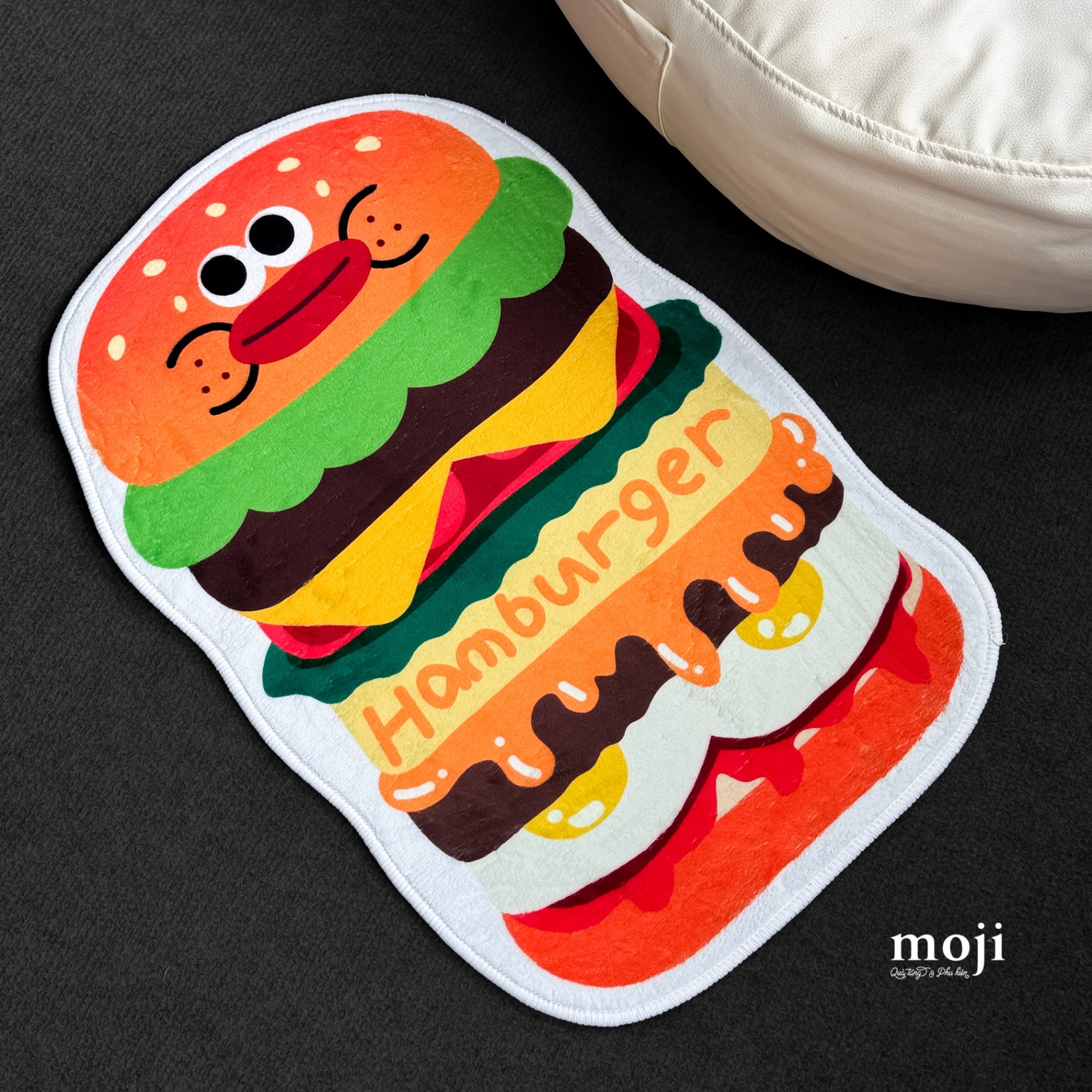 A.052 Thảm Food hamburger môi dày 40x60