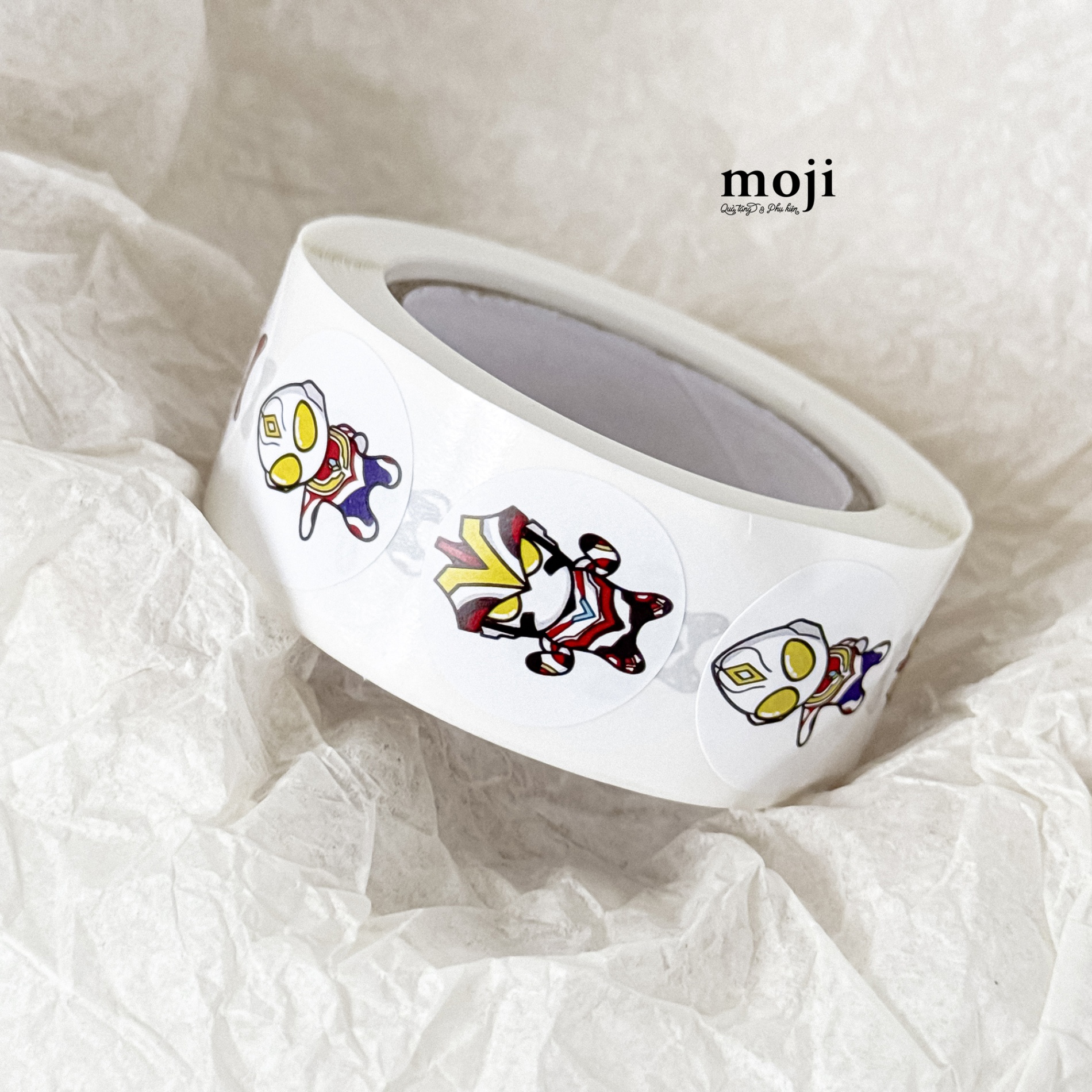 Sticker cuộn Ultraman Tiga siêu nhân set500