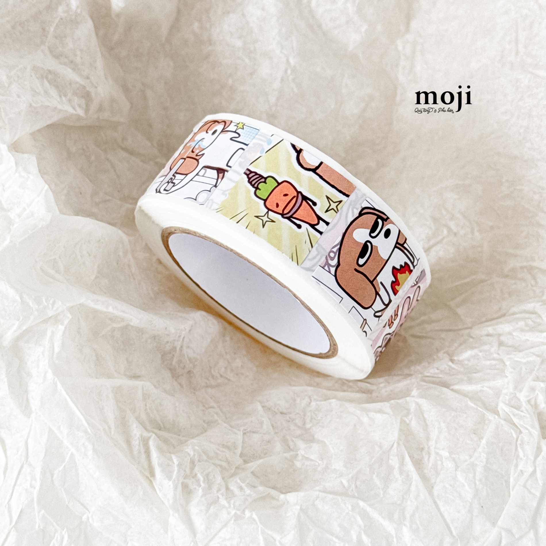 Sticker cuộn Funny dog PLZDOT Siam Lip set500