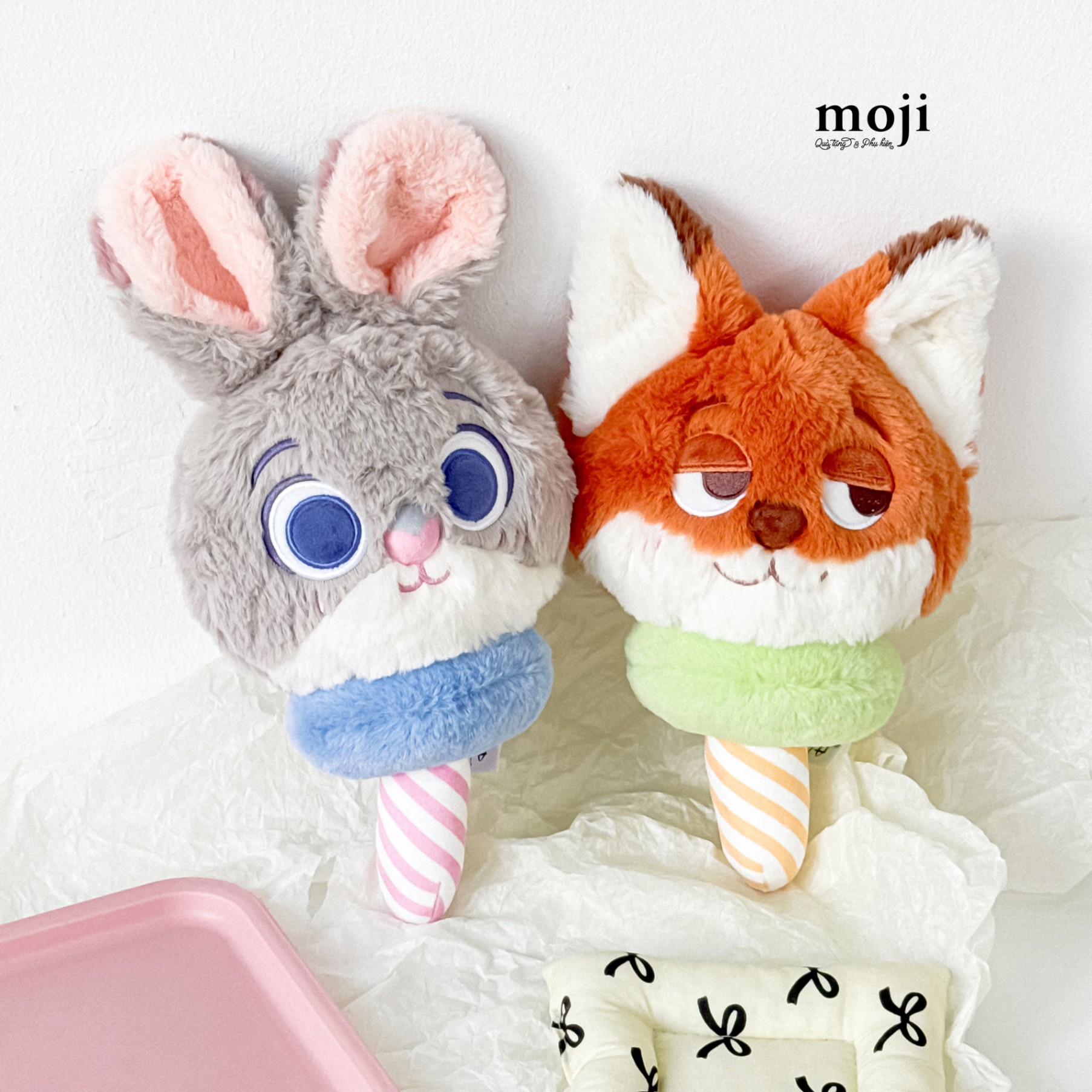 A.750 Gấu bông Zootopia Nick Judy face kẹo dẻo 21cm
