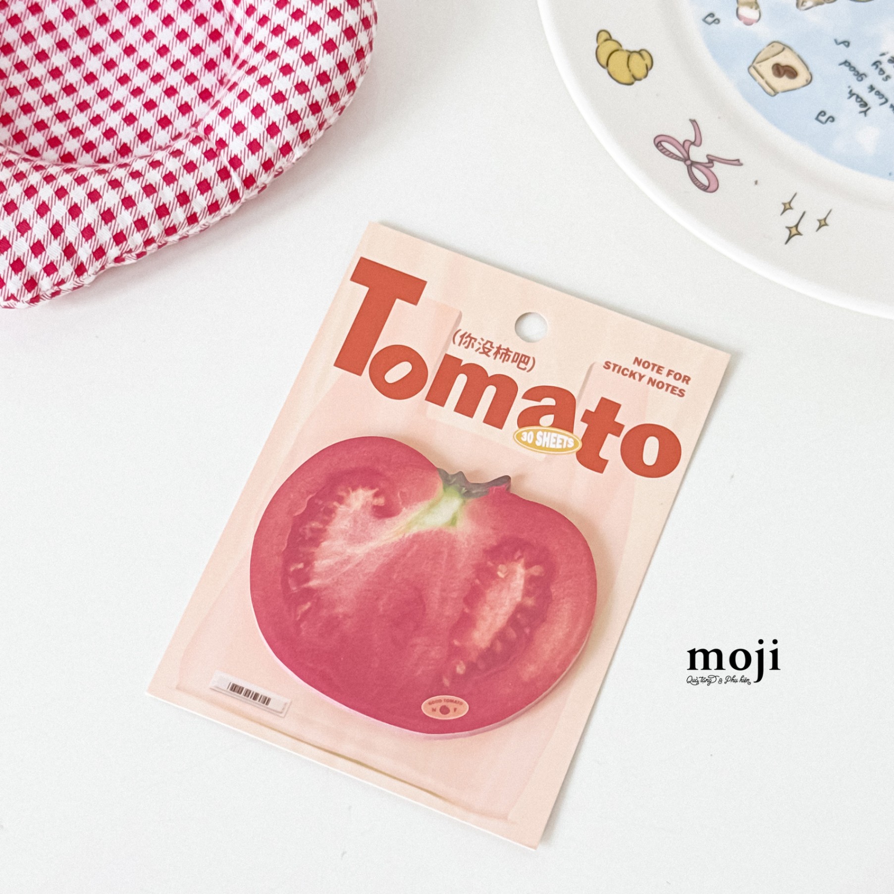 Giấy note MJ Fruit tomato cà chua 8x8cm