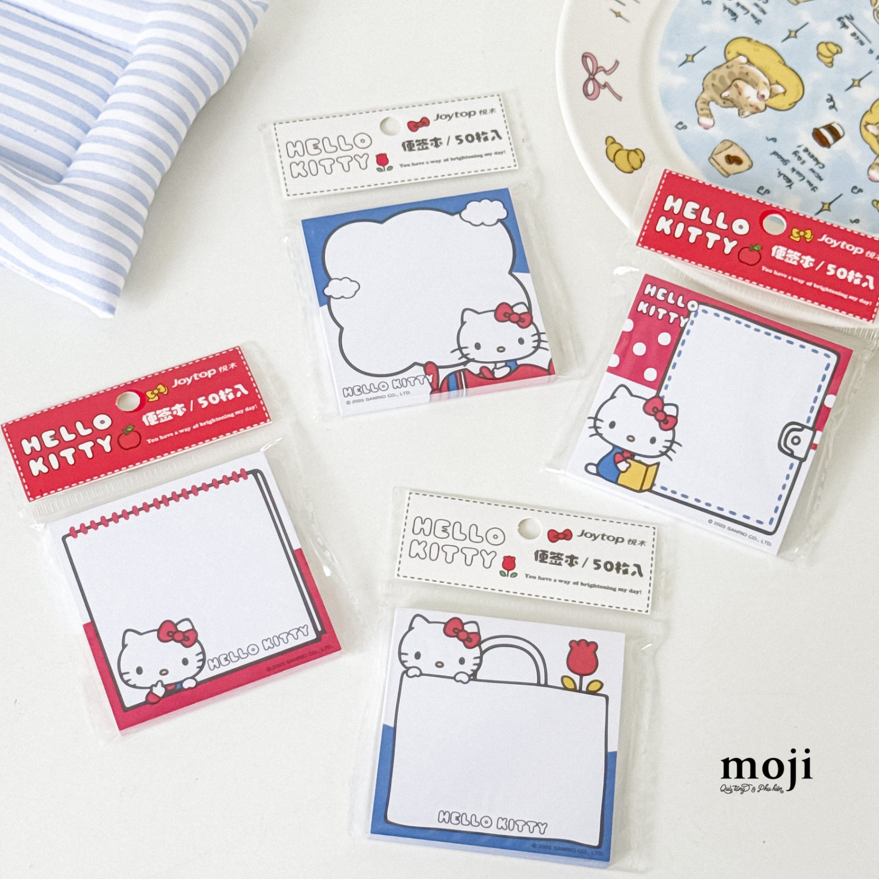 Giấy note MJ Sanrio Hello Kitty study time 7.5x7.5