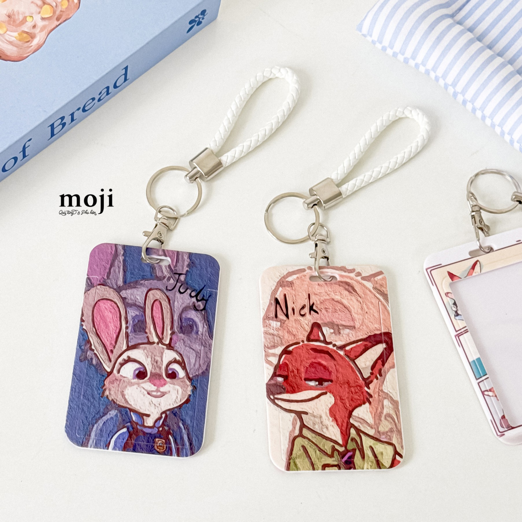 Đeo thẻ dọc Zootopia Nick Judy painting 7x11