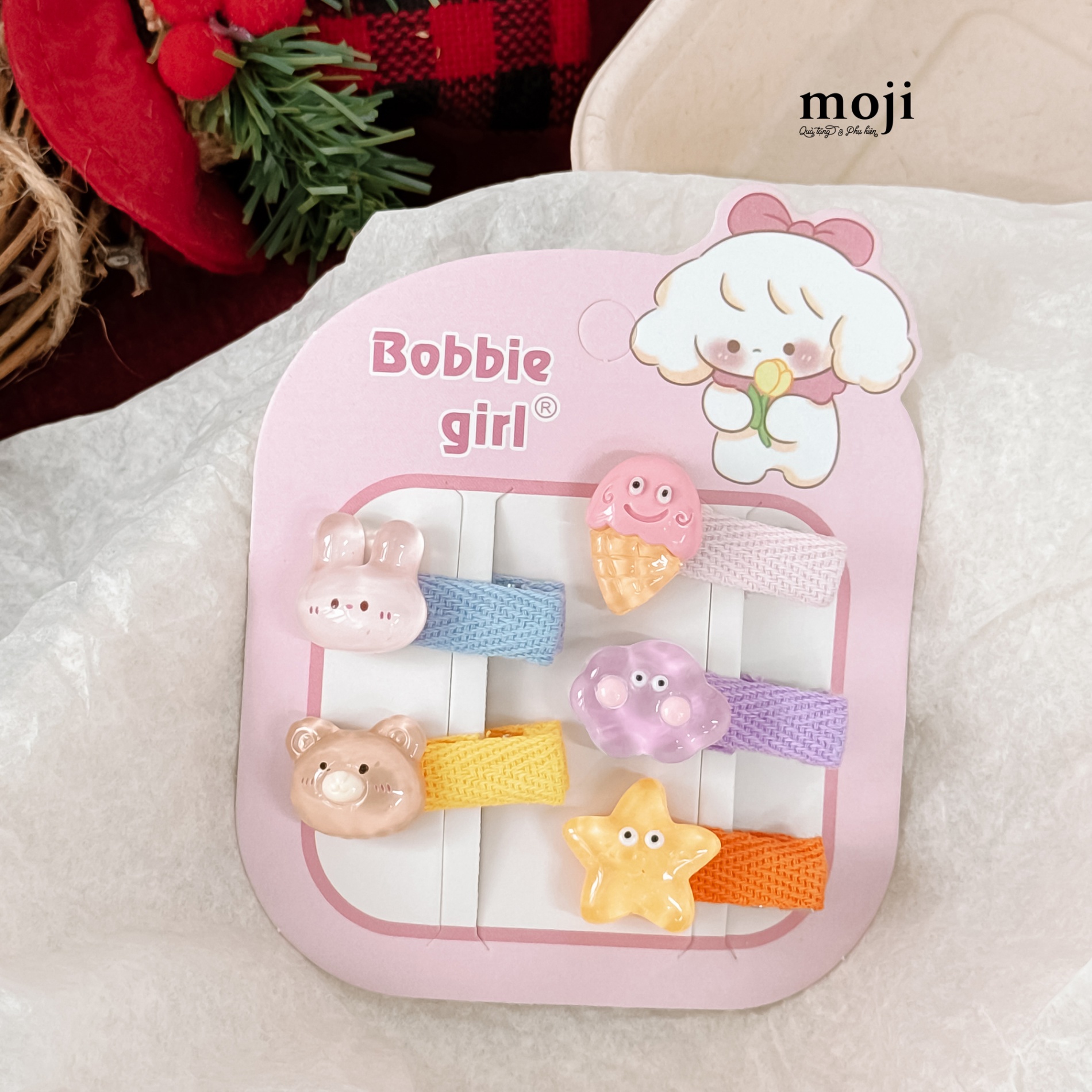 B.070 Kẹp tóc Animals colorful set5