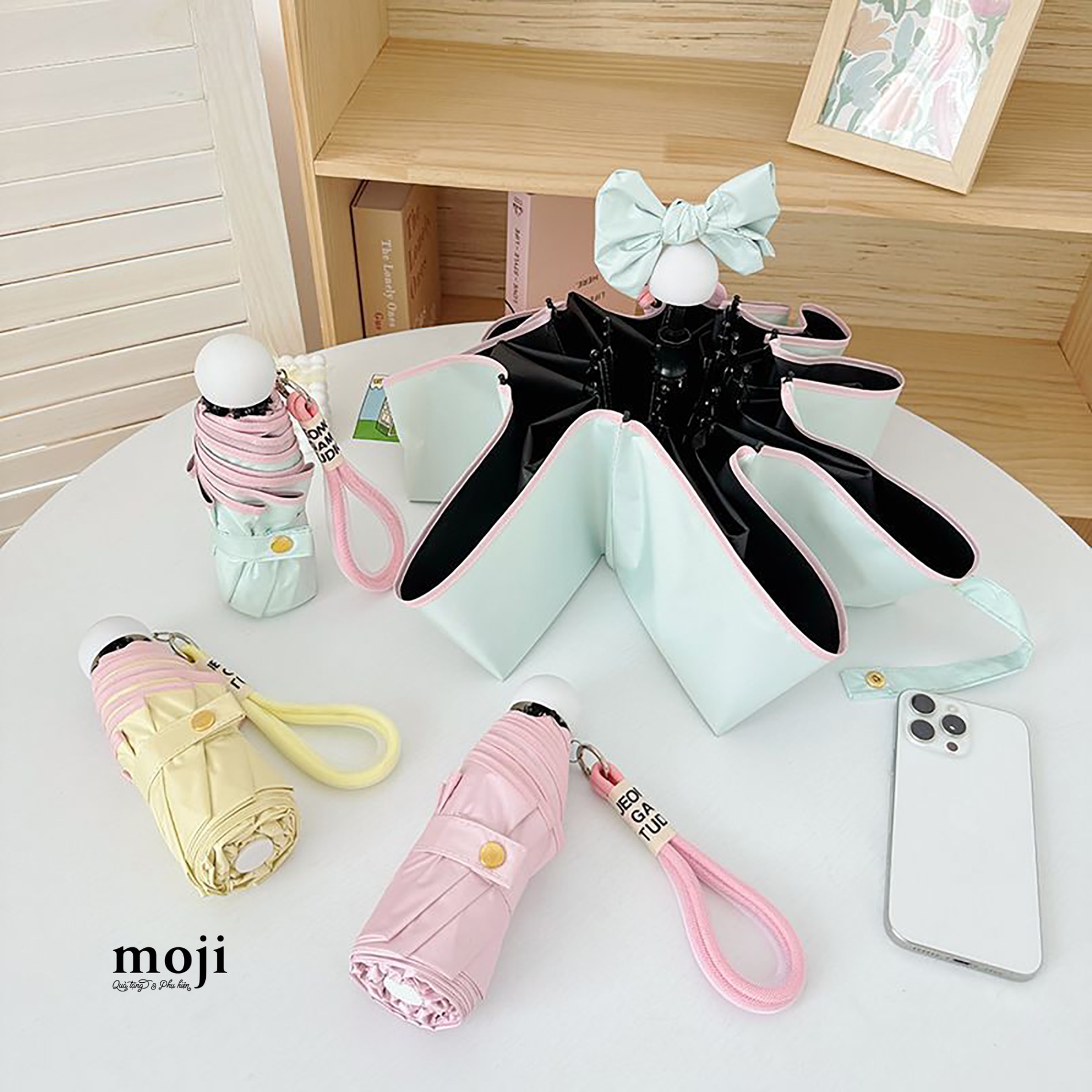 A.041 Ô dù UV basic viền màu