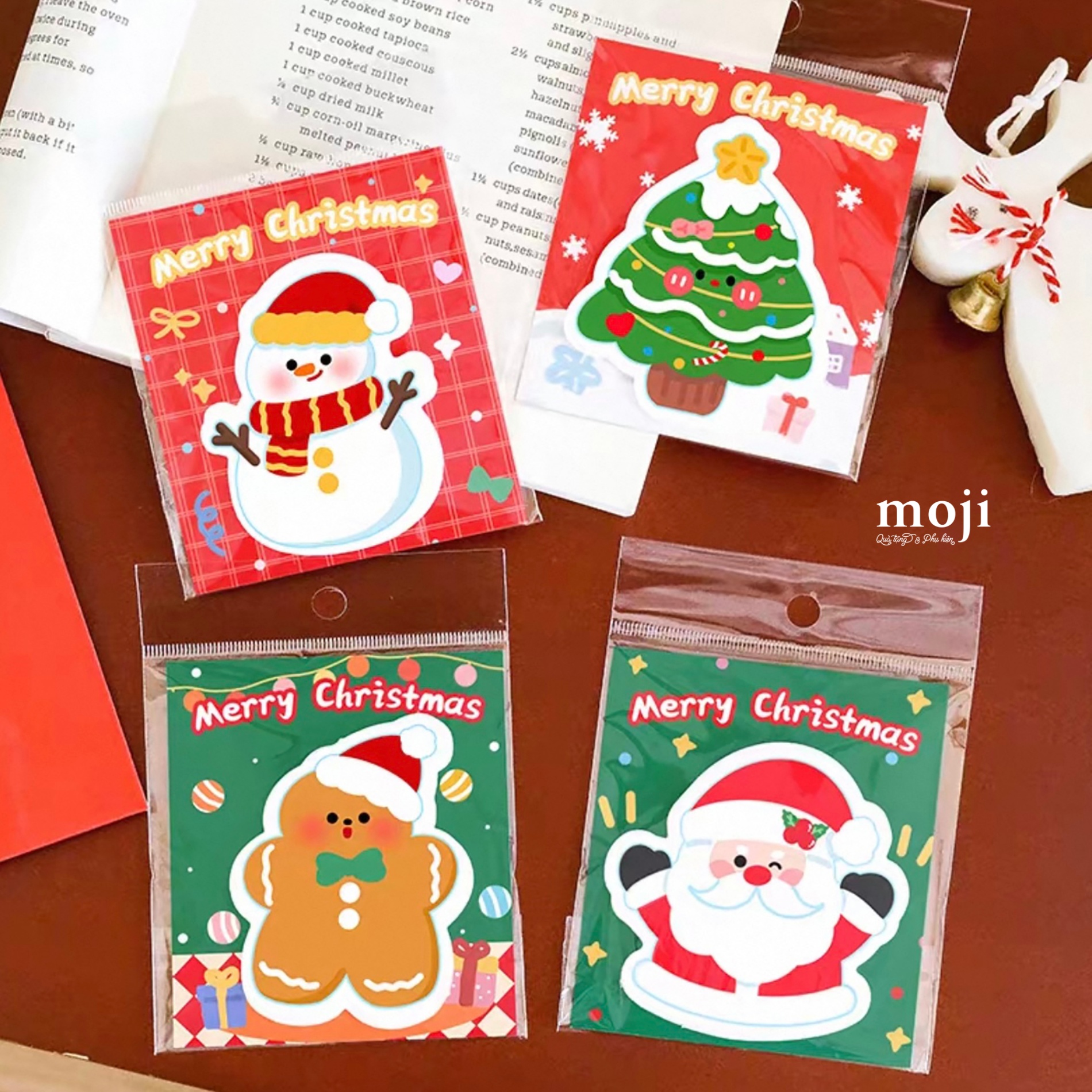 A.712 Giấy note Xmas Chrismas items outline 6x7