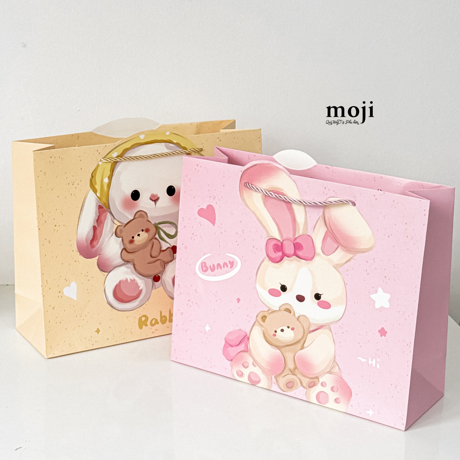 B.040 Túi quà thỏ ôm gấu 11x26x32