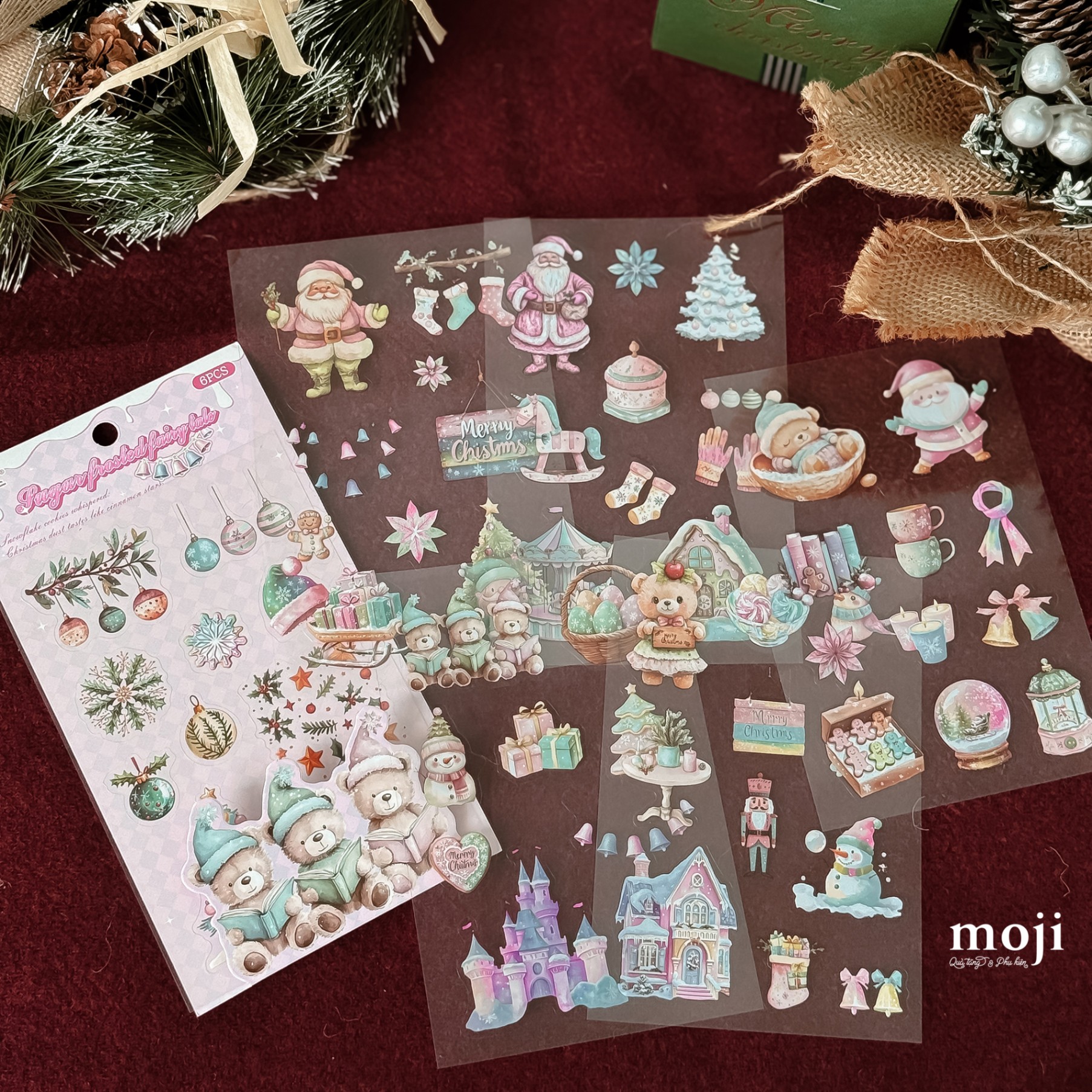 A.720 Sticker Xmas frosting fairy taile set6