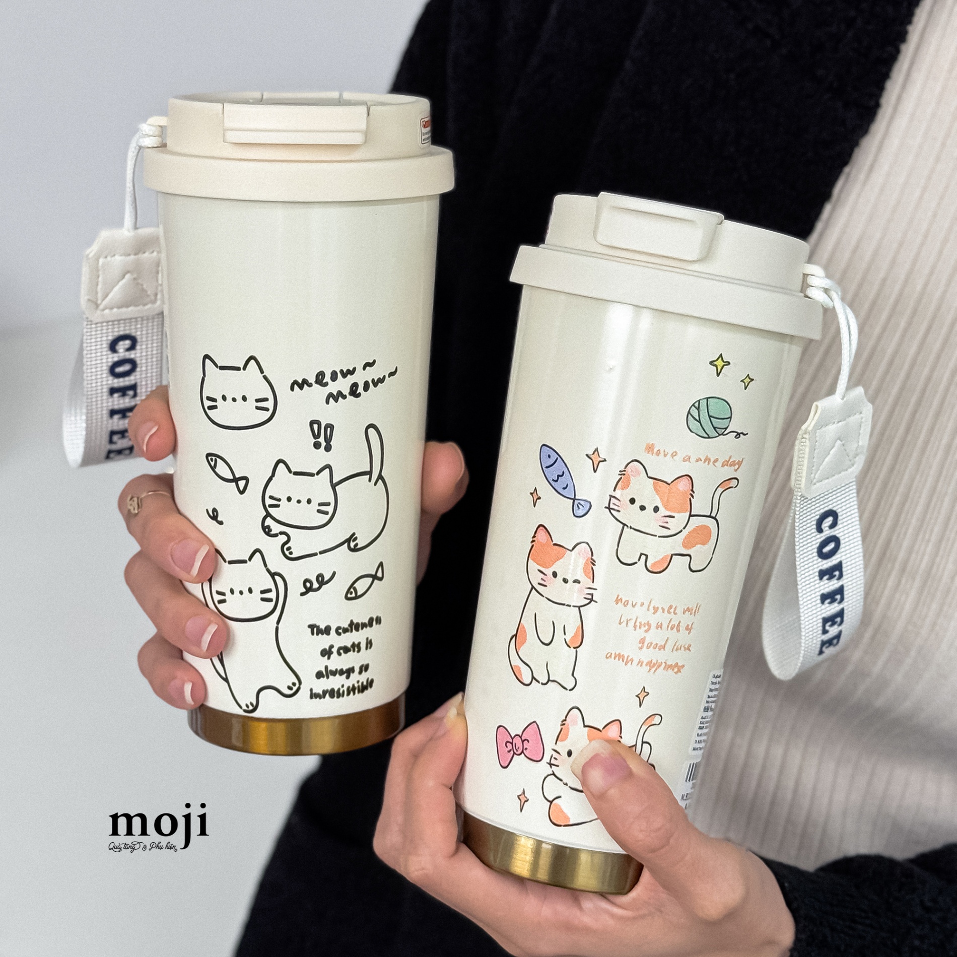 A.14 Cốc giữ nhiệt Cat fish 520ml