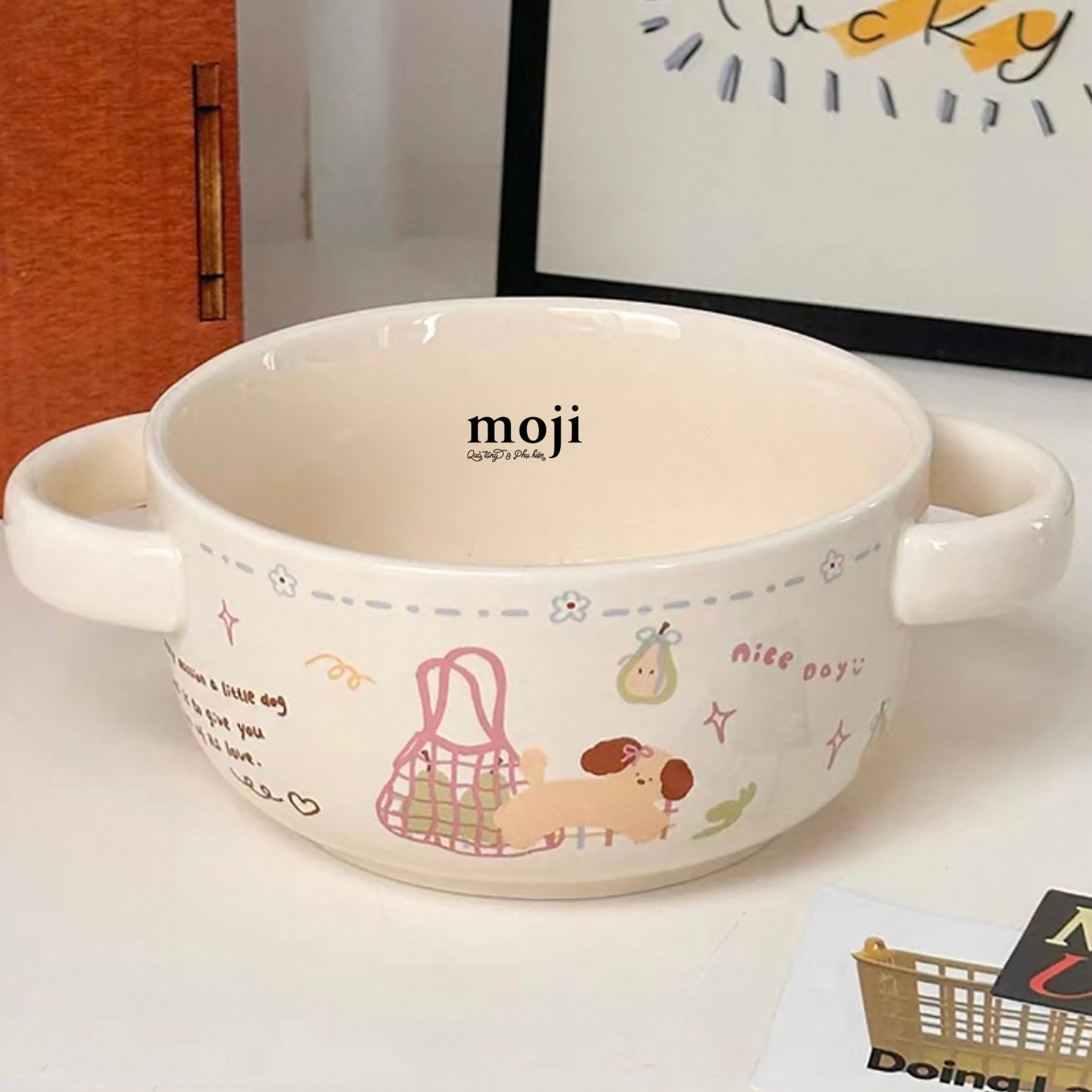 A.300 Chén bát puppy dog mua lê 6x12