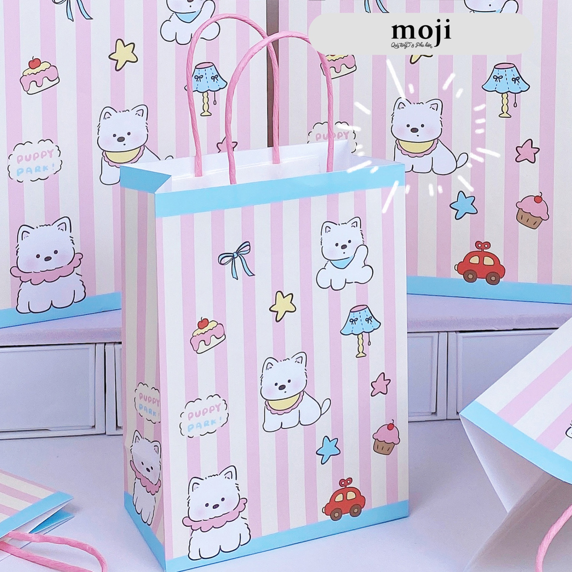 B.040 Túi quà puppy park 8x15x21