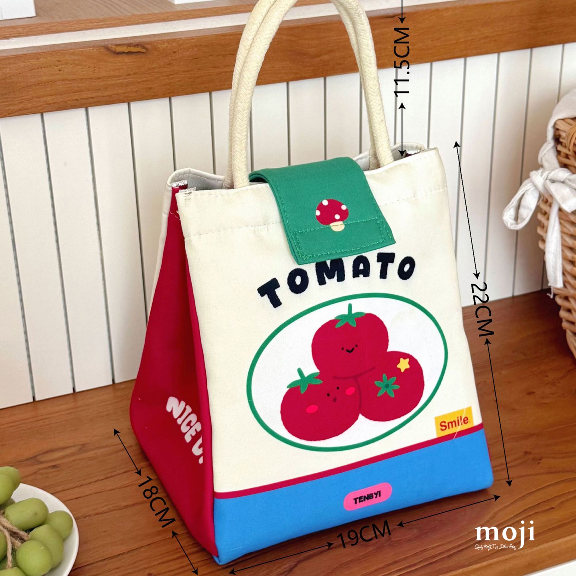 A.260 Túi đựng cơm Tomato 18x19x22