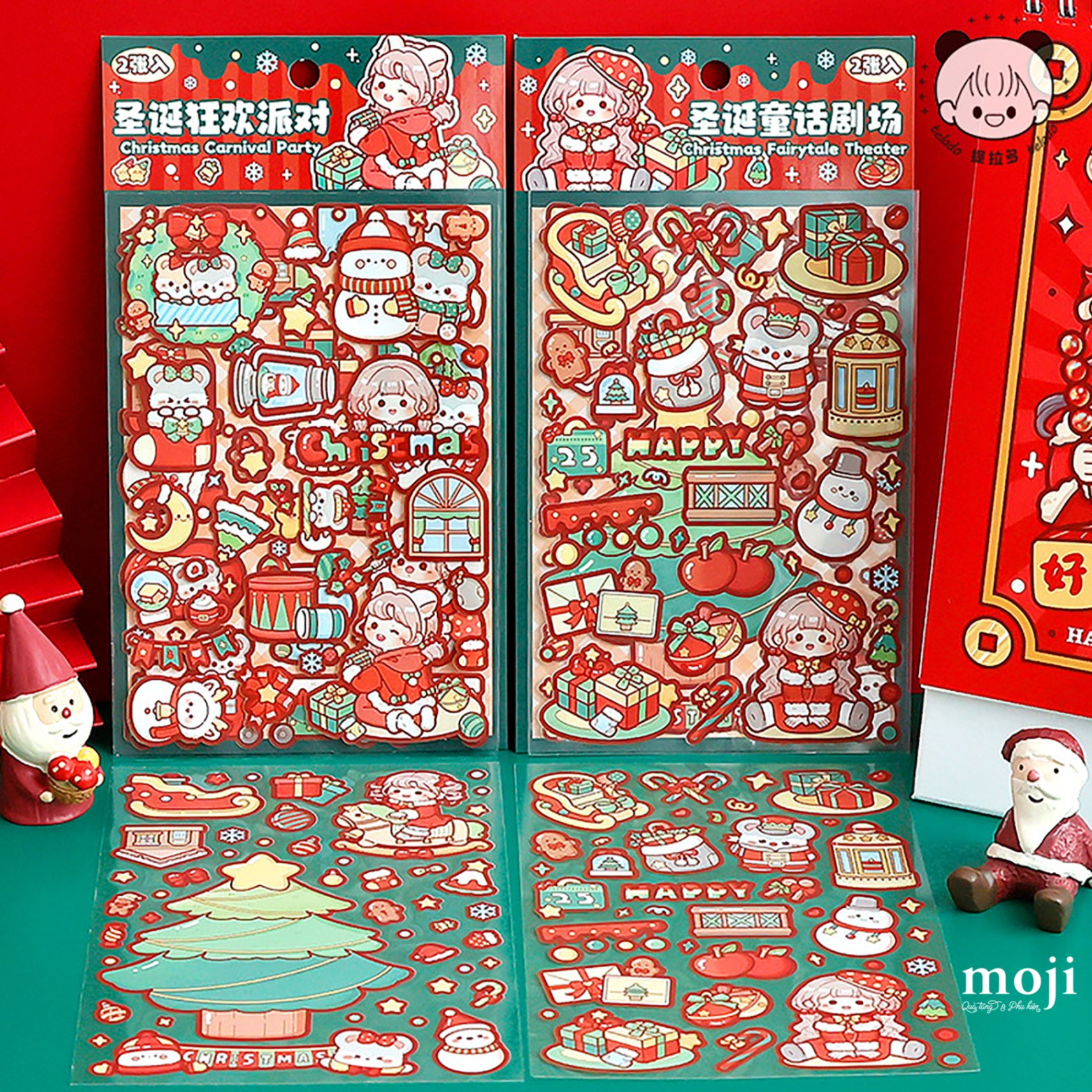 A.720 Sticker Xmas princess holiday set2