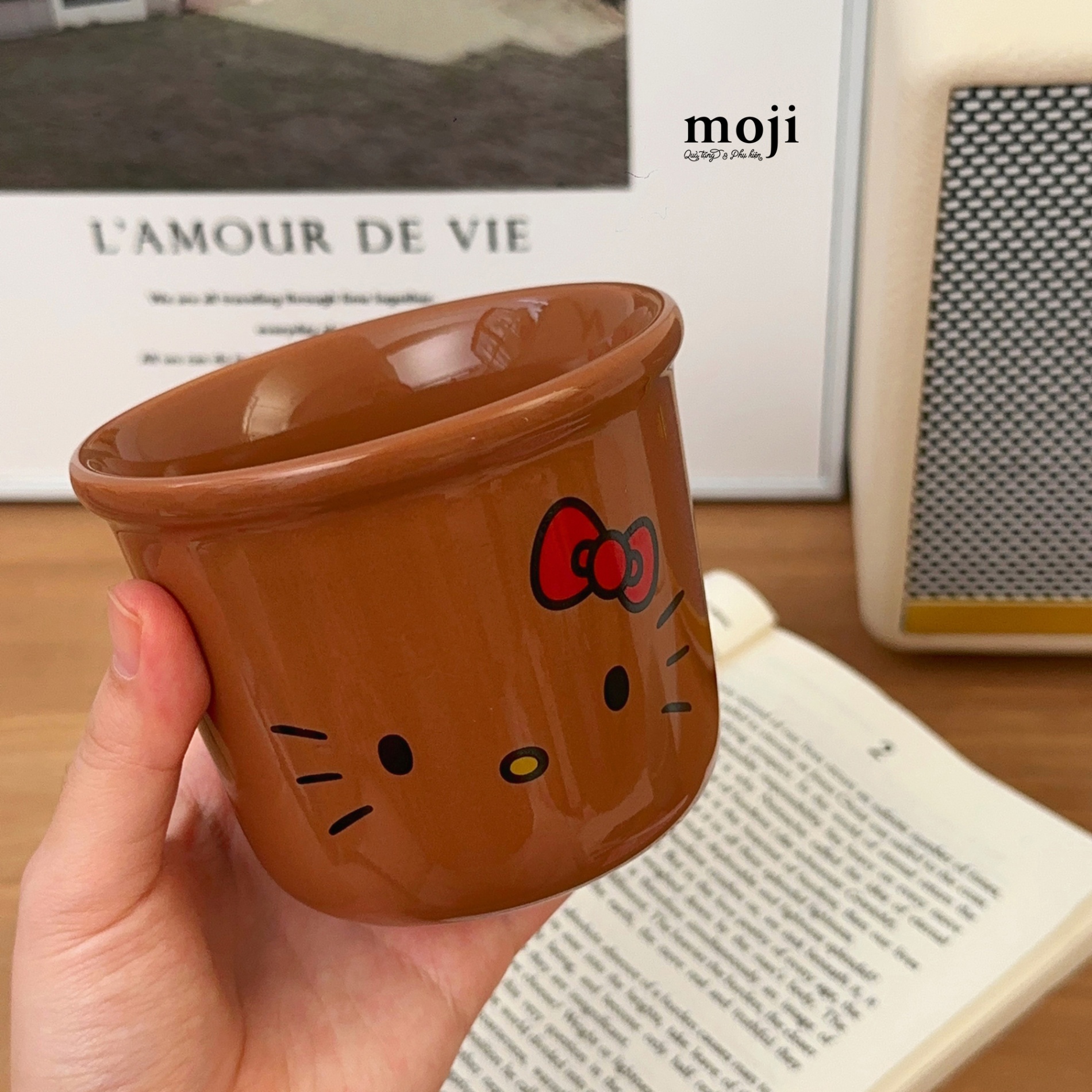 A.10 Ly cốc HLK face nền nâu 350ml