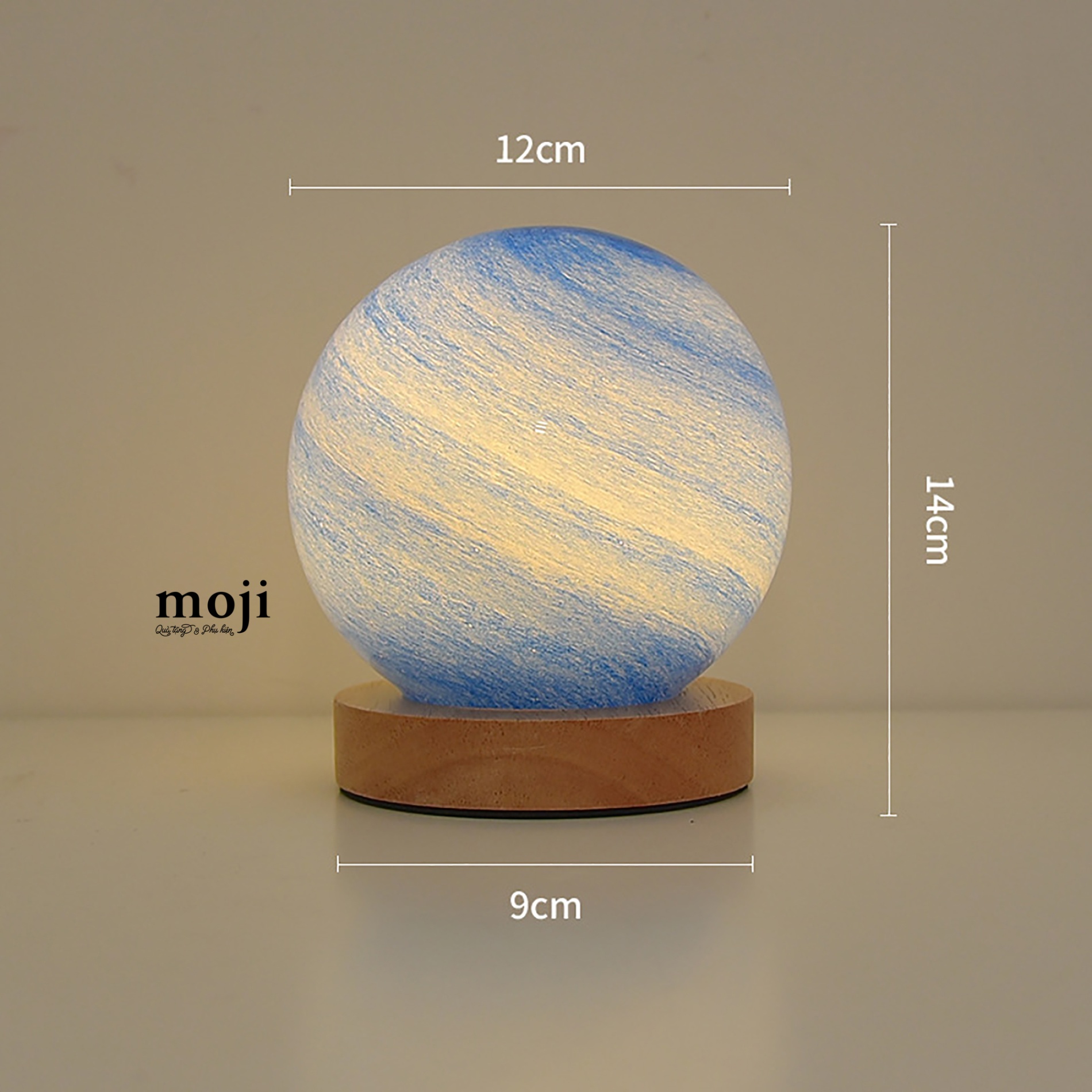 Đèn led trang trí Planet earth quả cầu dùng điện