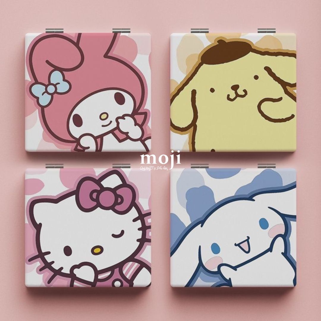 A.943 Gương Sanrio family happy 7x7