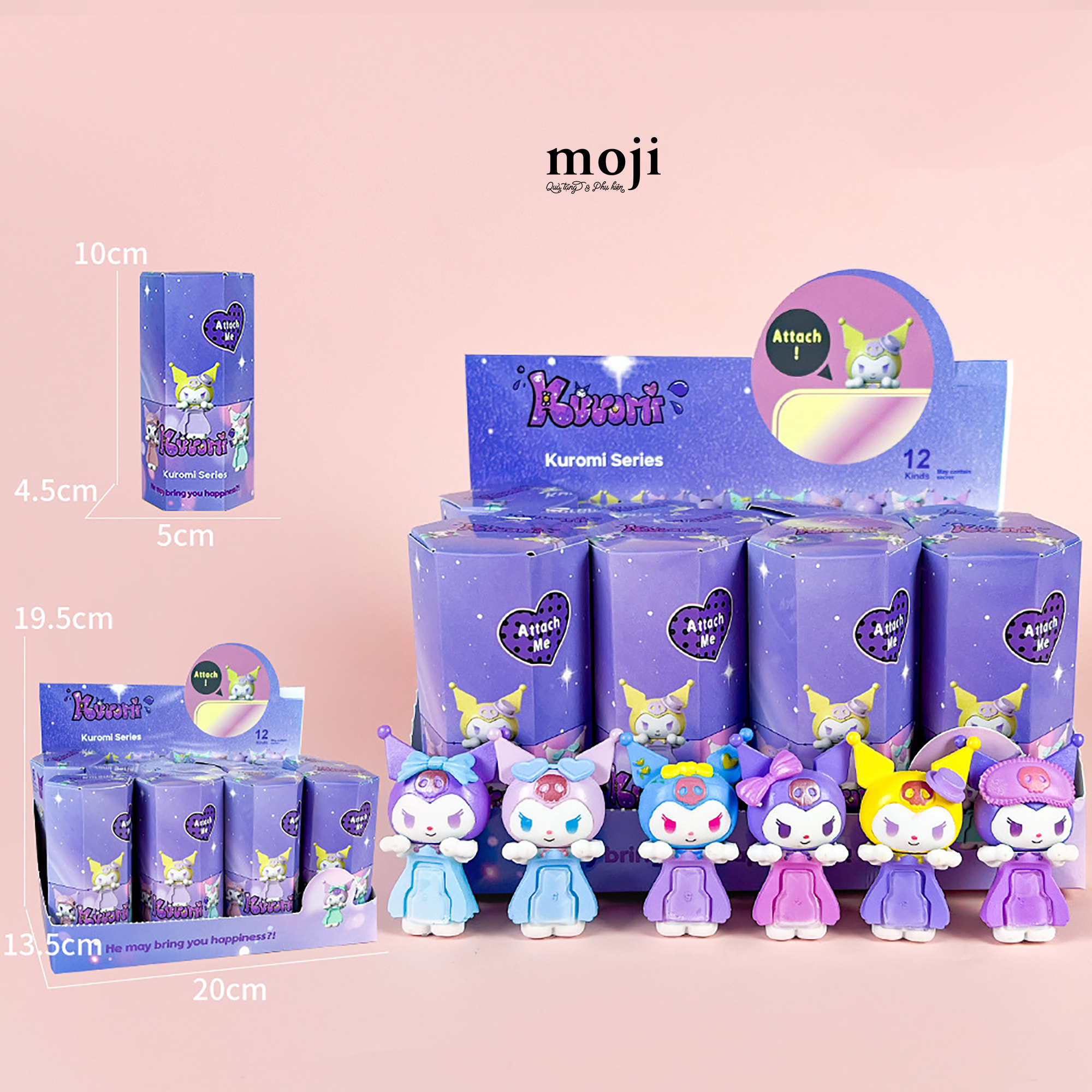 Blindbox Hippers unoff Sanrio family Kuromi series màu sắc