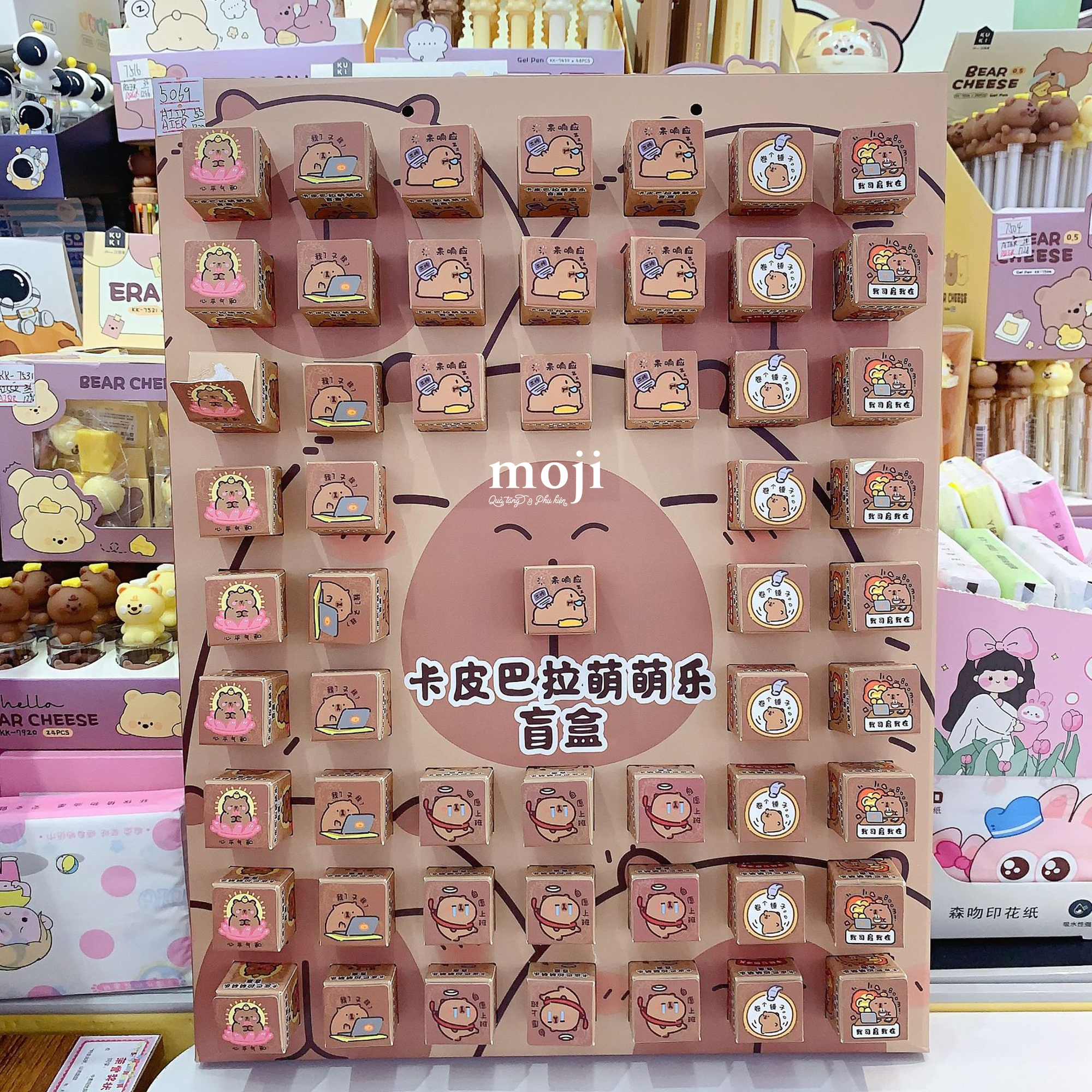 Blindbox mini Capybara tịnh tâm làm việc