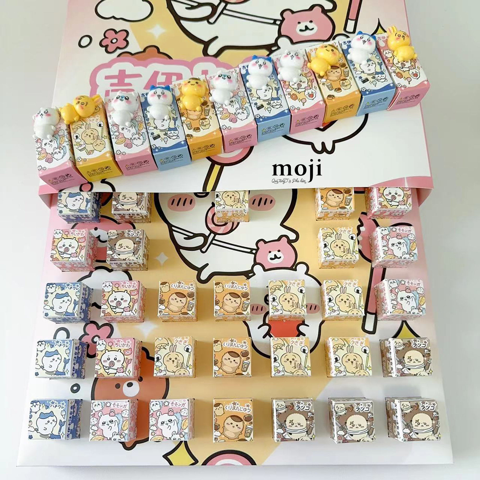 Blindbox mini Chiikawa má hồng nằm